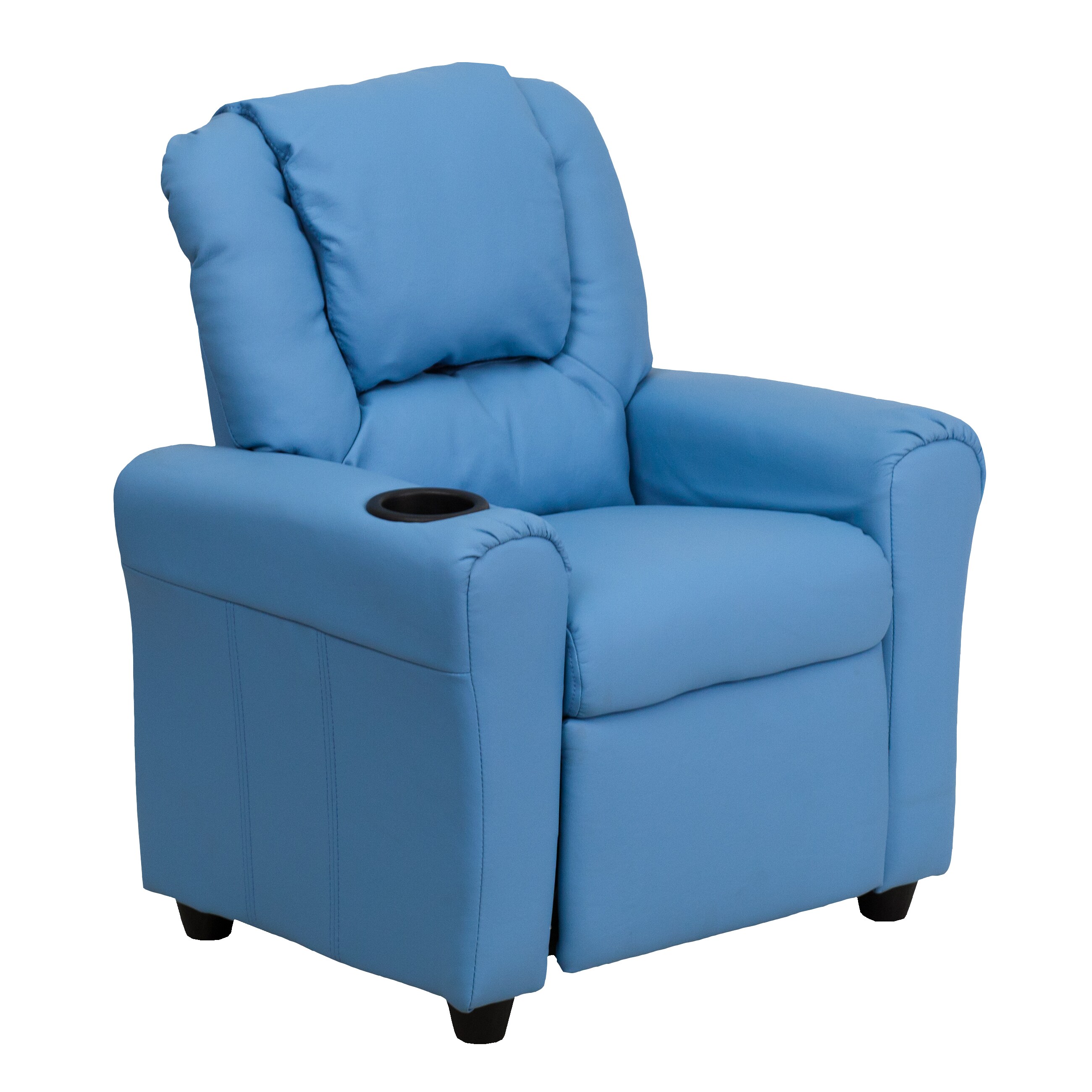 blue vinyl chair