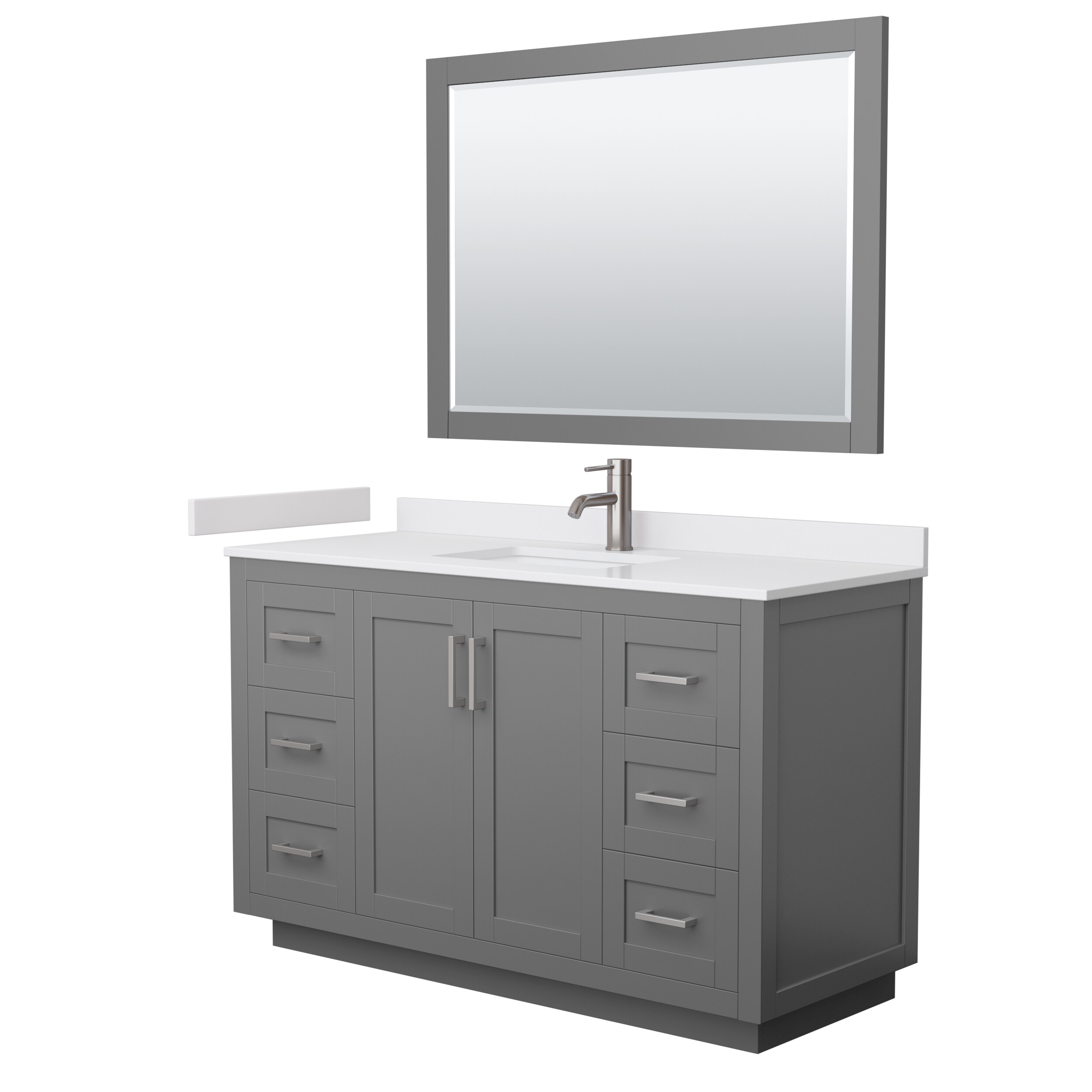 Wyndham Collection WCF292954SKGWCUNSM46 Bath-Vanity-Combo - View #2