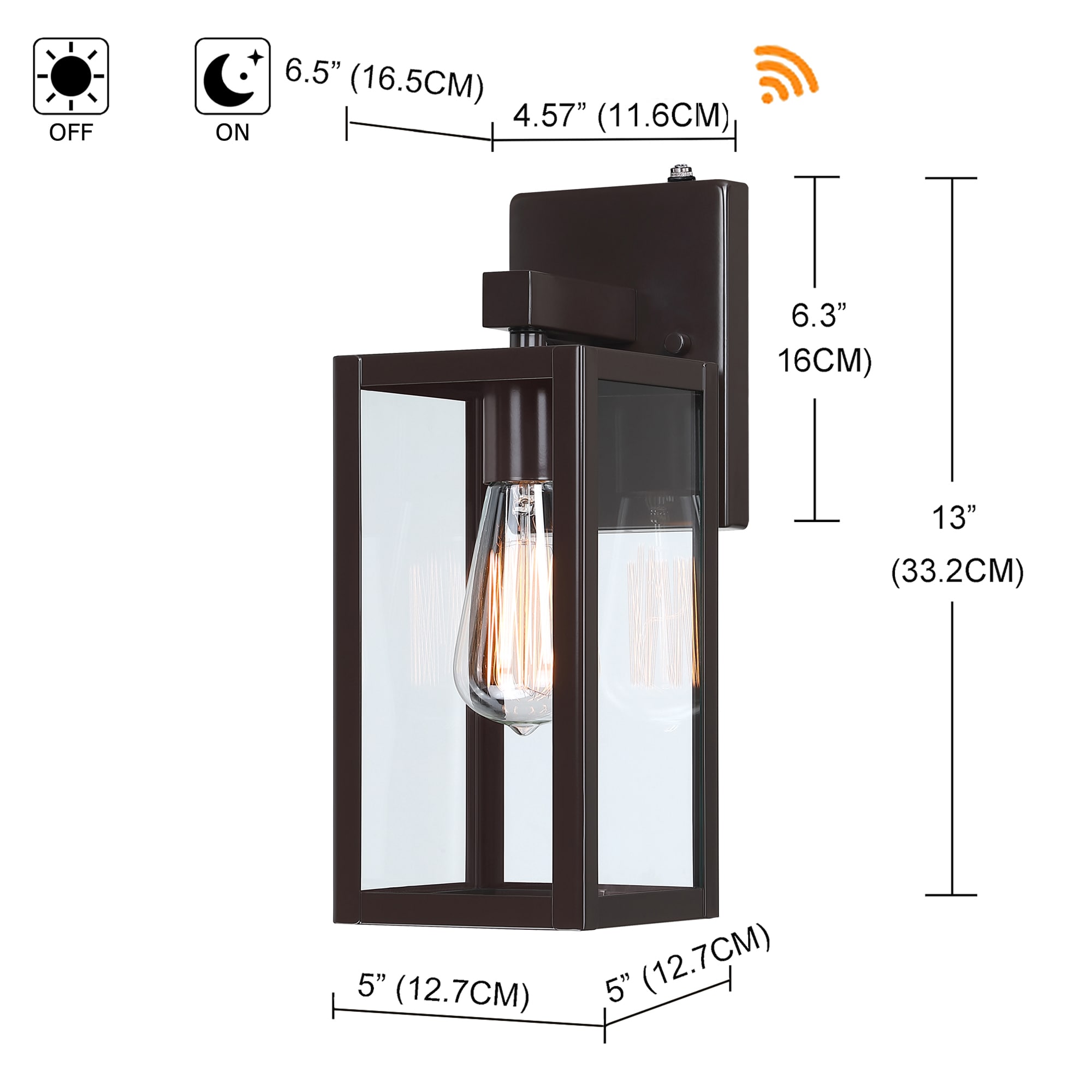Hukoro FL17801-BZ-S Outdoor-Wall-Lighting - View #2