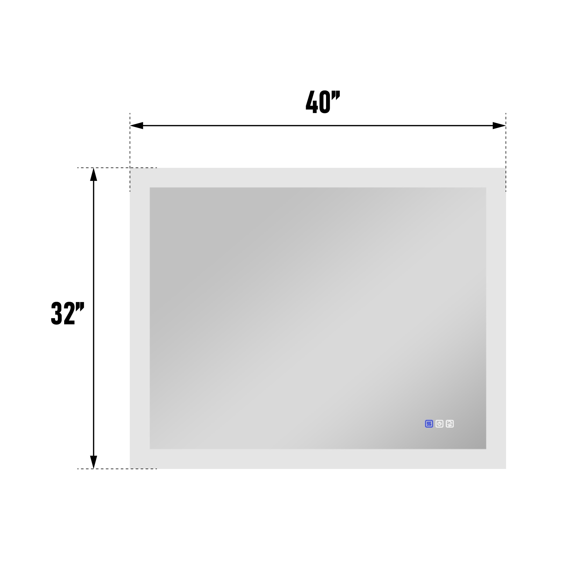 Forclover FLW-LP4032 Framed-Bath-Mirrors - View #8