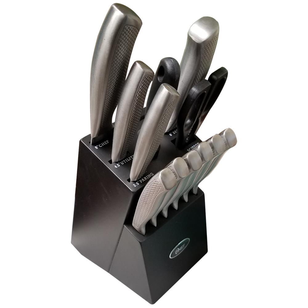 Oster 14-Piece Knife set with Block in the Cutlery department at Lowes.com