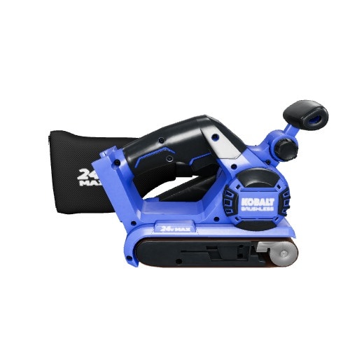 Kobalt 24 Volts Brushless Variable Belt Cordless Sander with Dust Management Battery Not Included KBS 124B 03 at Lowes
