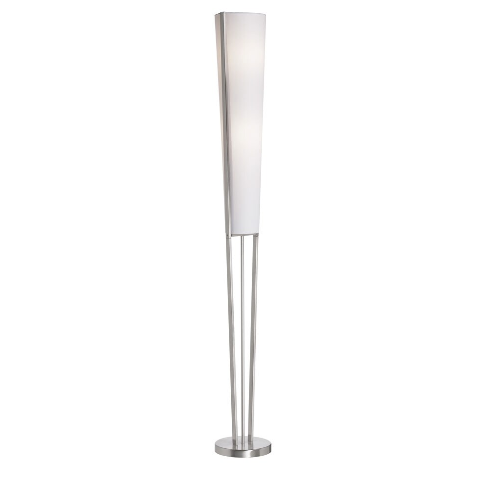 Dainolite 61-in Satin Chrome Torchiere Floor Lamp in the Floor Lamps ...