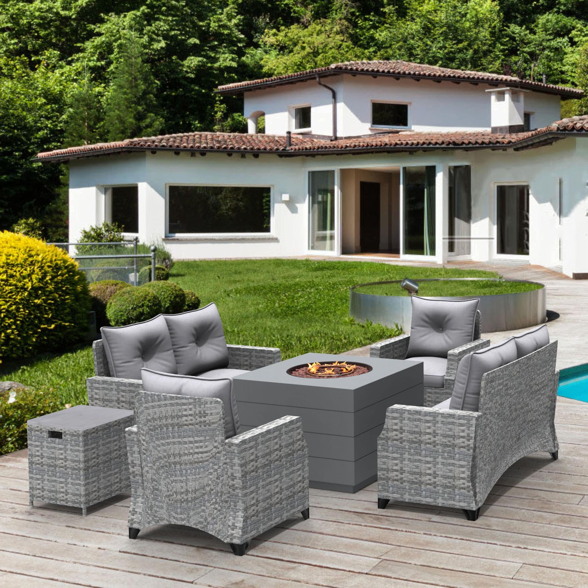 Moda Furnishings 2140-1801-2S Patio-Conversation-Sets - View #8