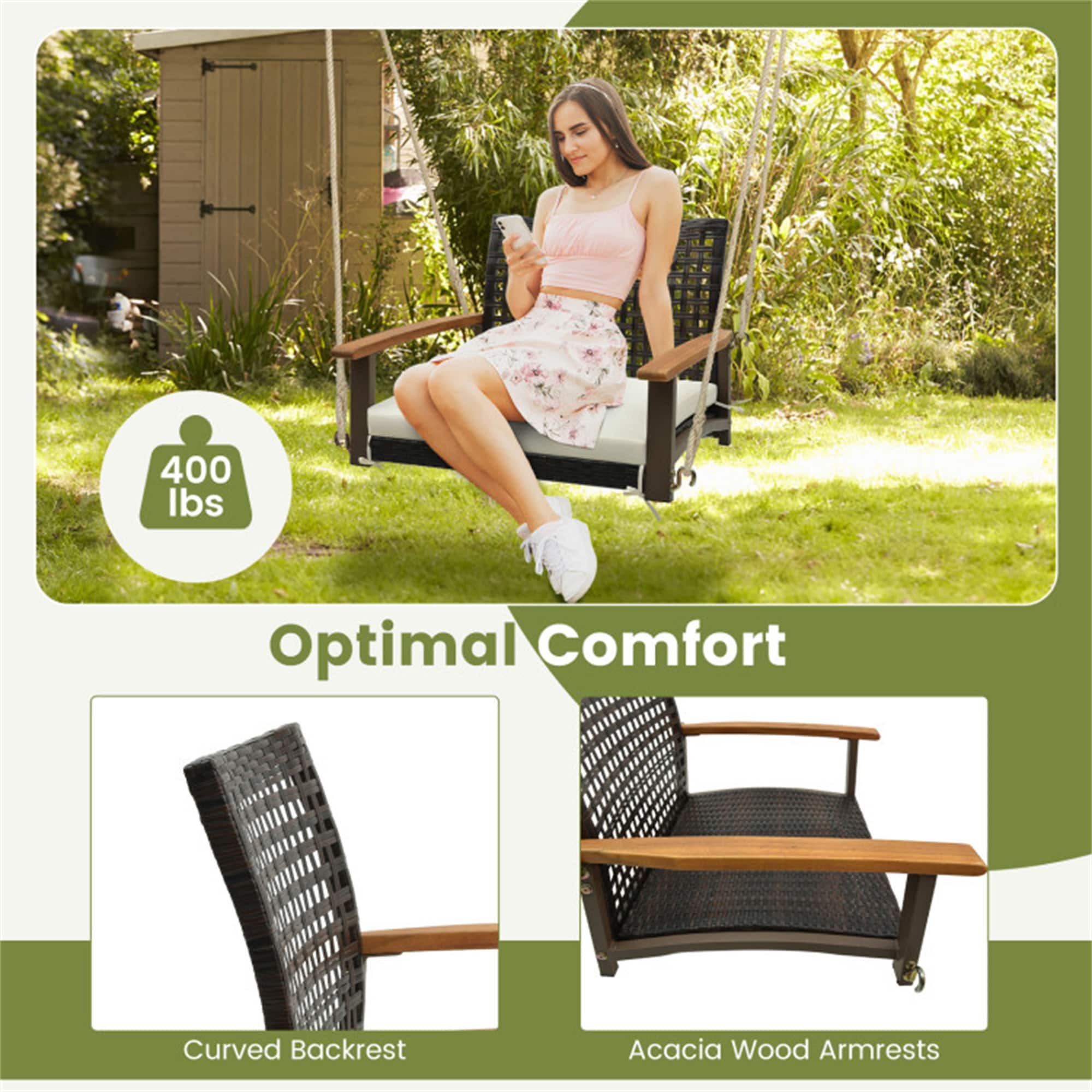 BABOOM BOM-71607WH-CO Swing-Gliders - View #4