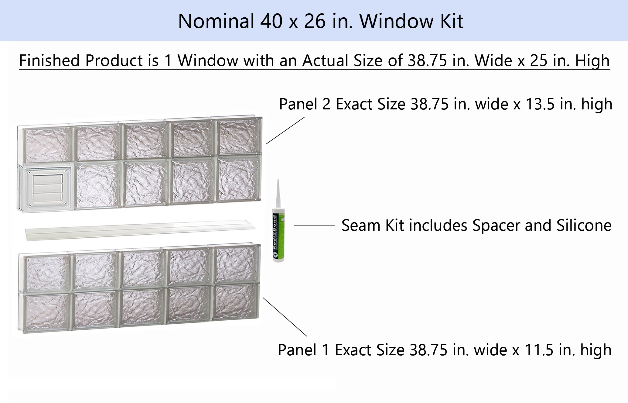 REDI2SET D4026IS Glass-Block-Windows - View #2