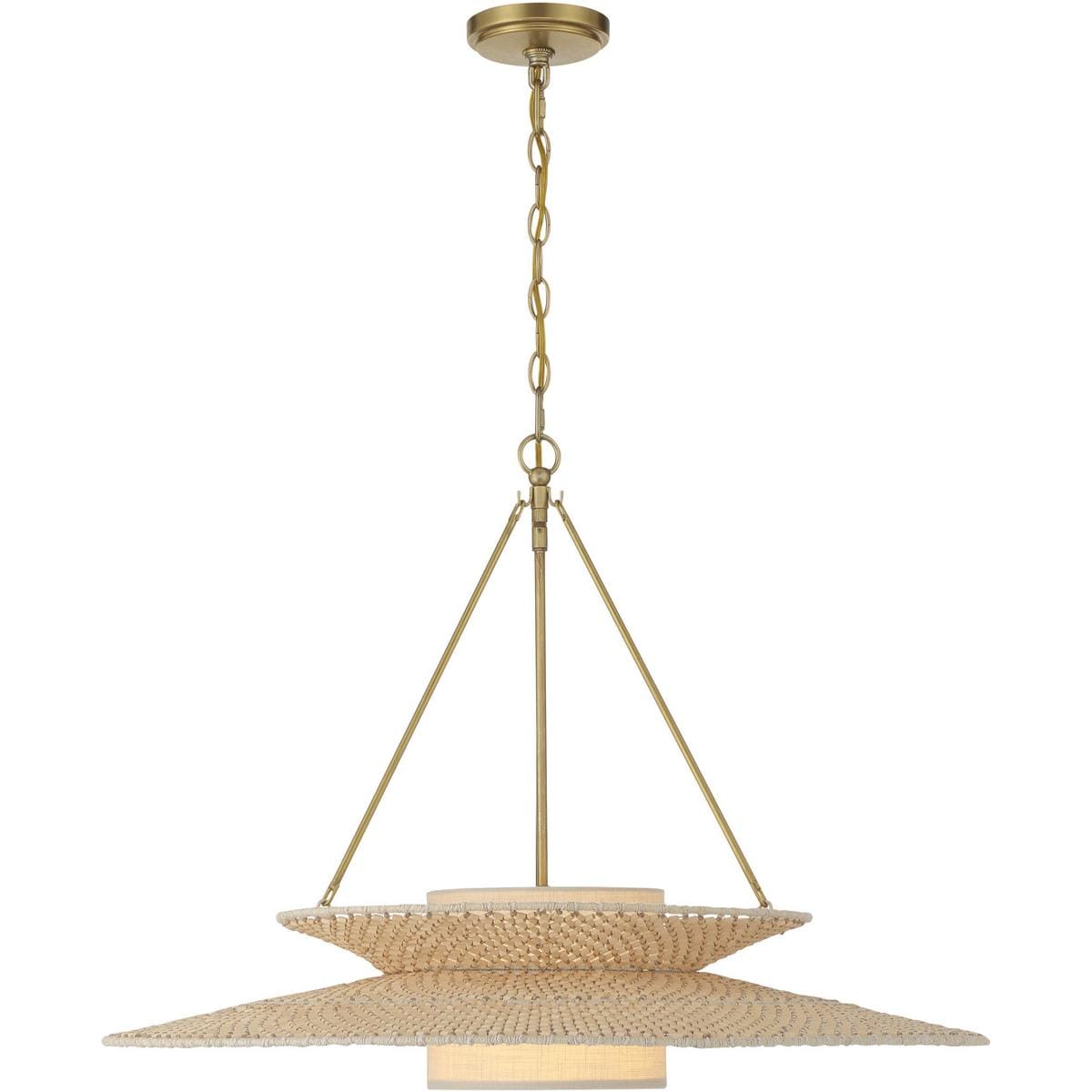 Crystorama JNP-10543-SG Janipher 1 Light 295 inch Soft Gold Chandelier ...