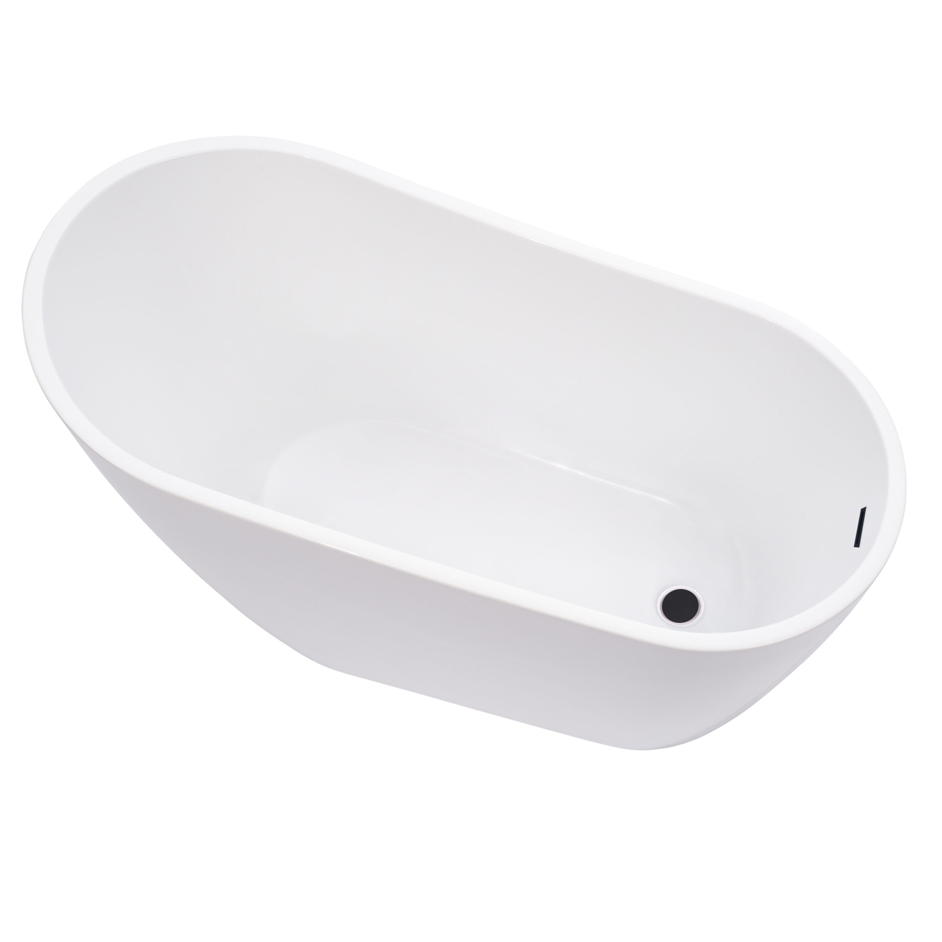 Cora 67" White Acrylic Freestanding Bathtub