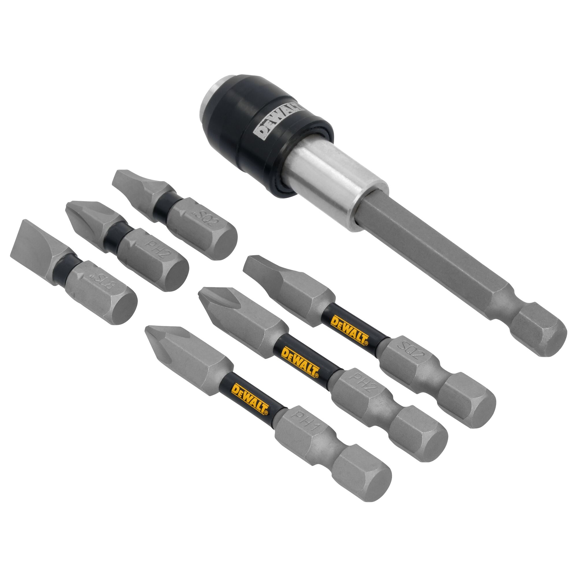 DEWALT 7-Pack Magnetic Screwdriving Bit Holder Set DWAF3HLDTG7 at Lowes.com