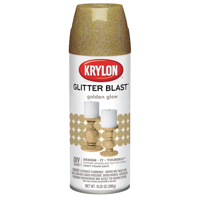 Krylon Glitter Blast Gloss Glitter Spray Paint - Golden Glow - 10.25 oz