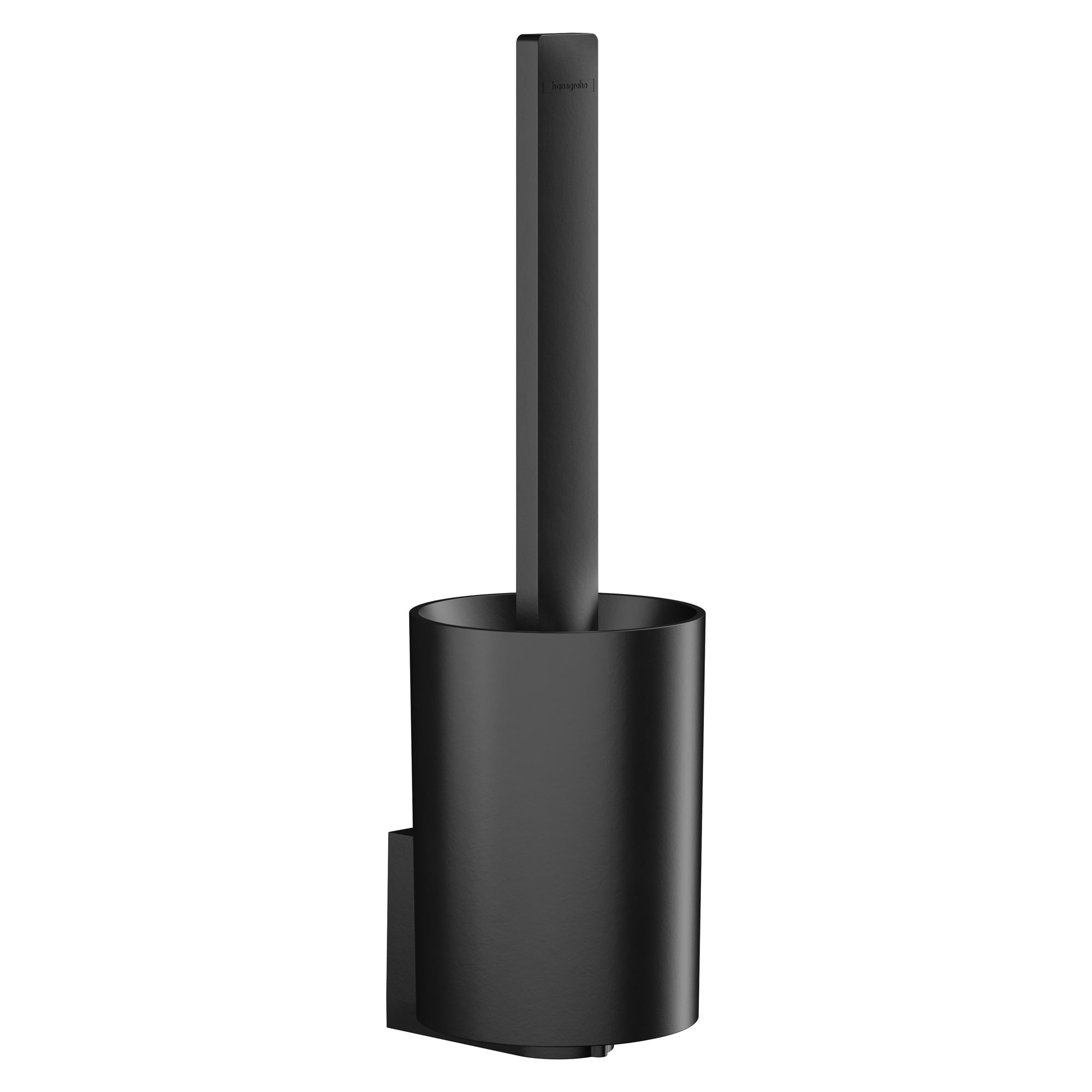 Hansgrohe 27927670 WallStoris Matte Black Plastic Toilet Brush Holder