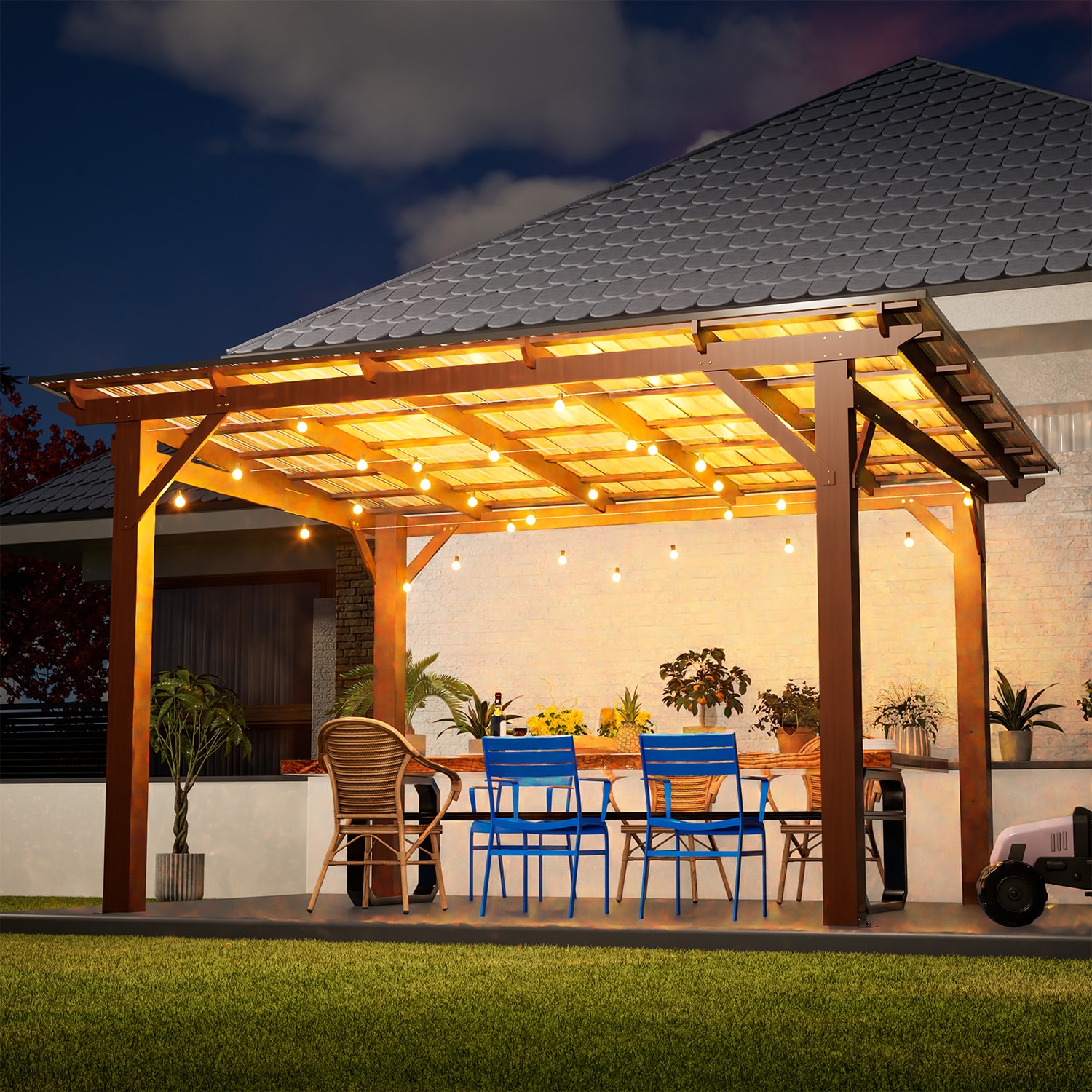 GZMR GM-W4155 Wood-Resin-Gazebos - View #2