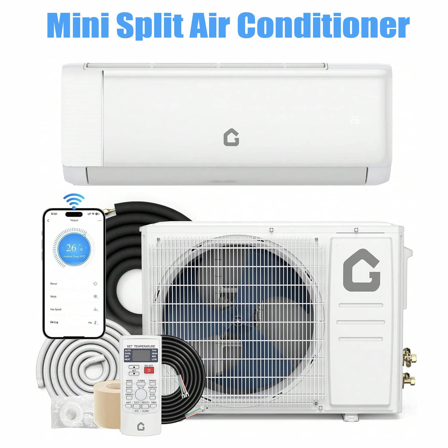 WhizMax BY-PHO-161GL6KZ Ductless-Mini-Splits - View #3