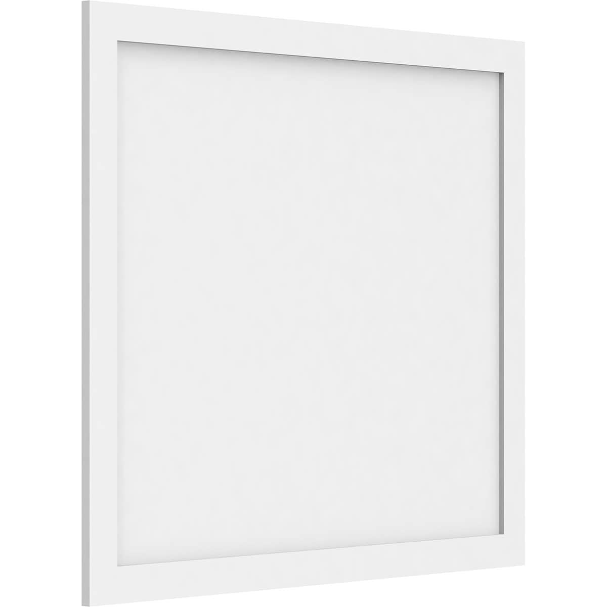Ekena Millwork WALP36X32X062CNL 36-in x 32-in Smooth Paintable/Stainable White PVC Fretwork Wall Panel (