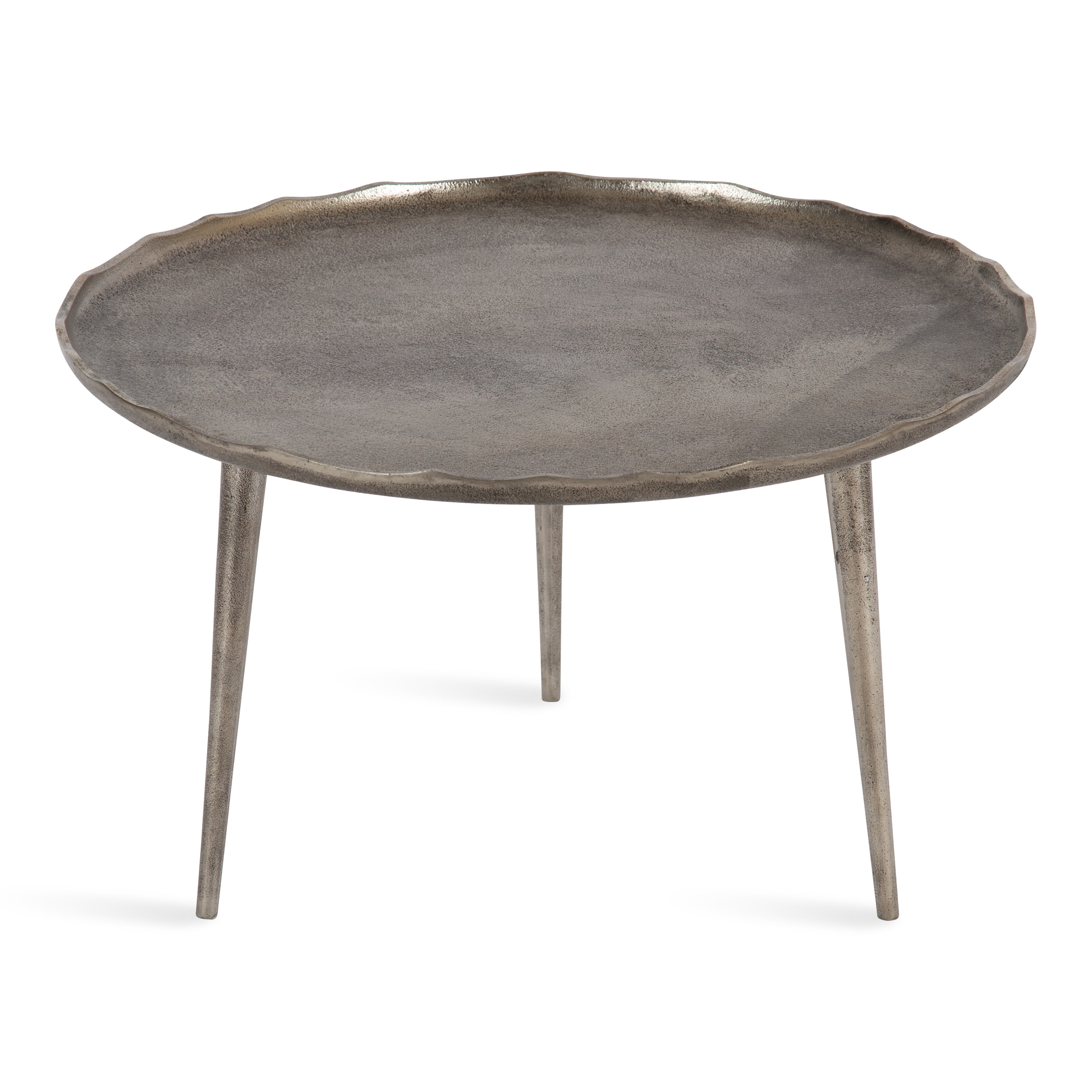 Kate and Laurel 219272 Alessia Silver Metal Rustic Coffee Table