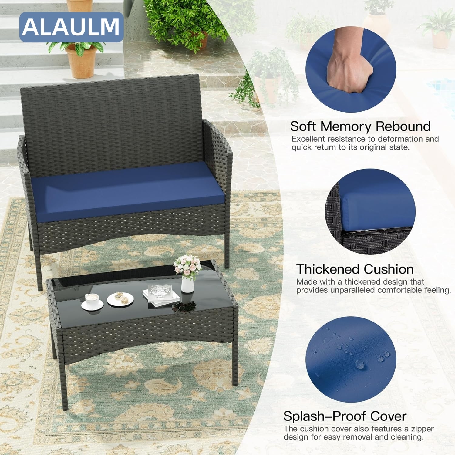 ALAULM LS-630-SJT-NAVY Patio-Conversation-Sets - View #4