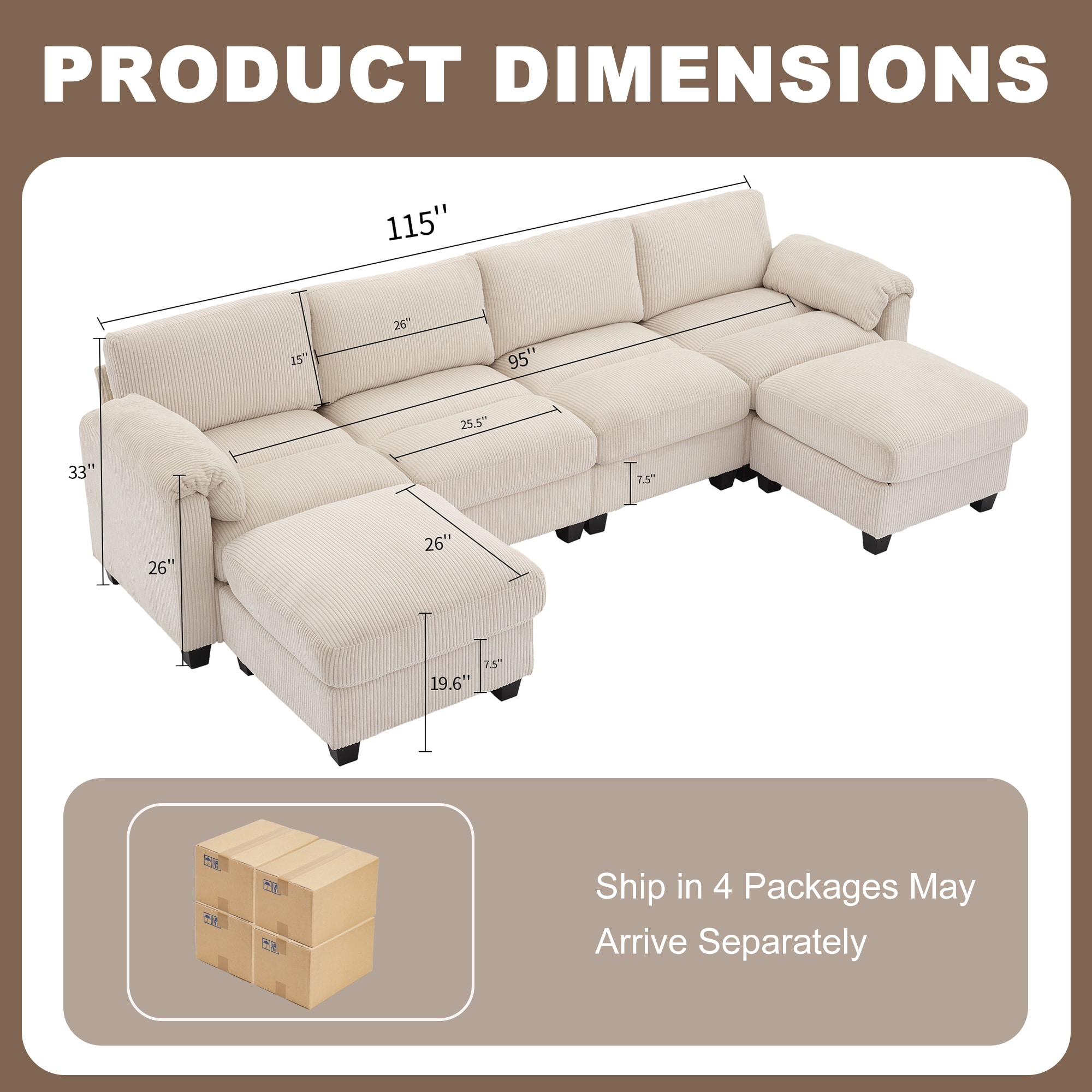 Serwall SWDXRZJ06-DKH Sofas-Loveseats - View #3