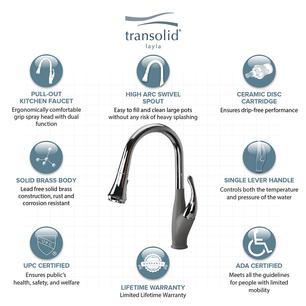 Transolid T3590-PC/17 Kitchen-Faucets - View #3