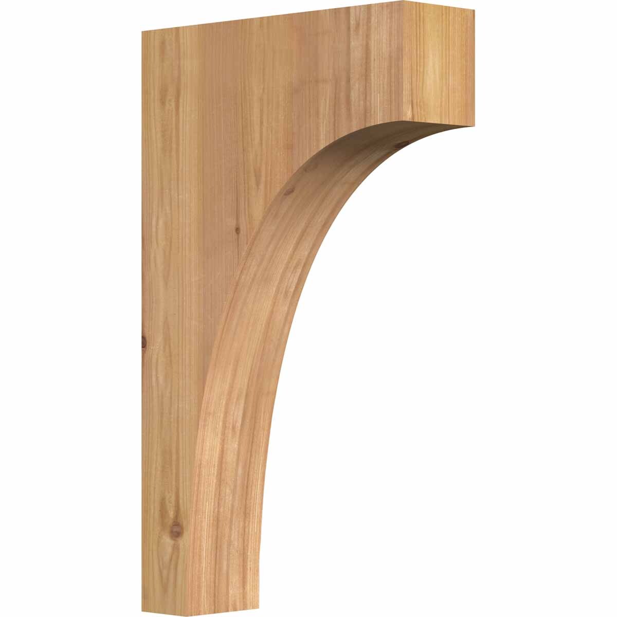 Ekena Millwork COR04X12X20HUN00SWR 3-1/2-in x 12-in x 20-in Huntington Unfinished Western red cedar Wood Paintable/Stainable Corbel