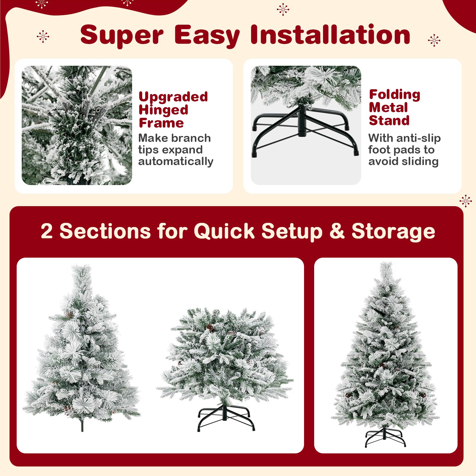 Forclover HBV-CT324S Artificial-Christmas-Trees - View #5