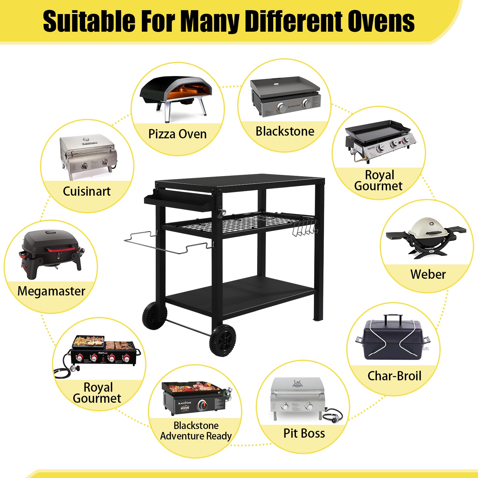 Outopee LO1G57000683 Grill-Carts-Grill-Stands - View #3
