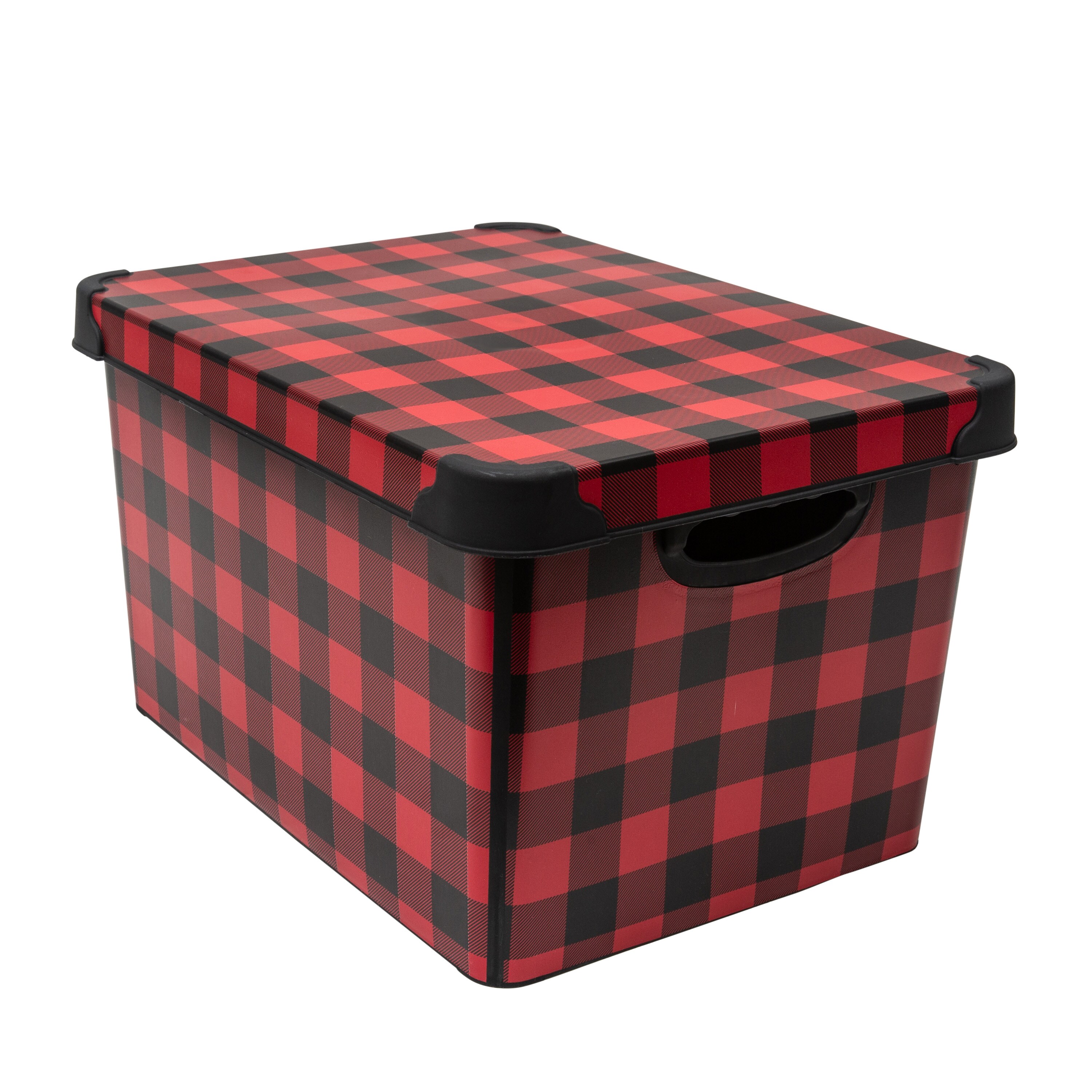  Simplify Small Vinto Storage Box, Click Tight Lid, Dimensions: 9.76 x 6.69 x 4.84, Stackable, Home Organization, 2  Handles