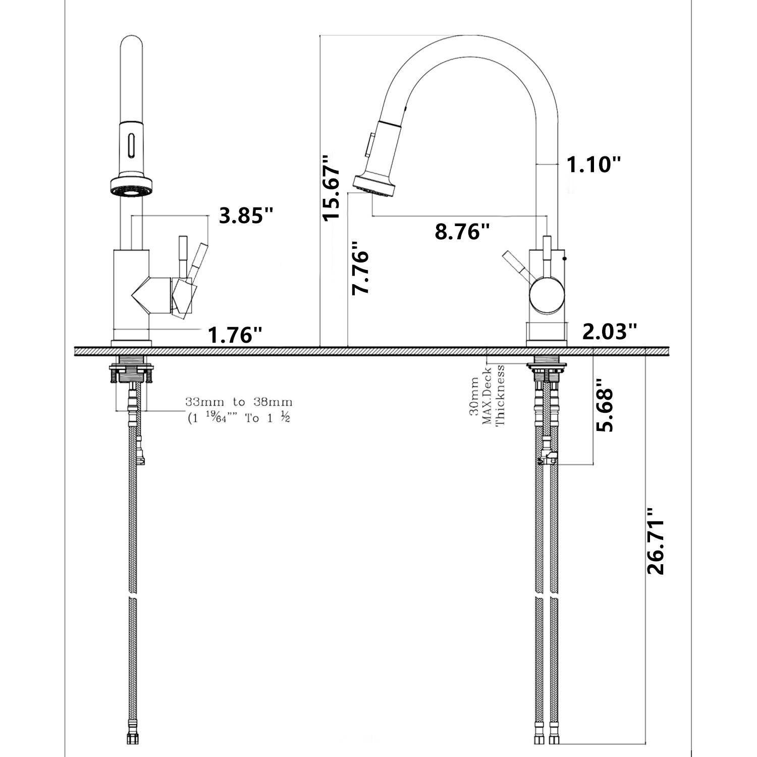 Maincraft 026HK80MB Kitchen-Faucets - View #6