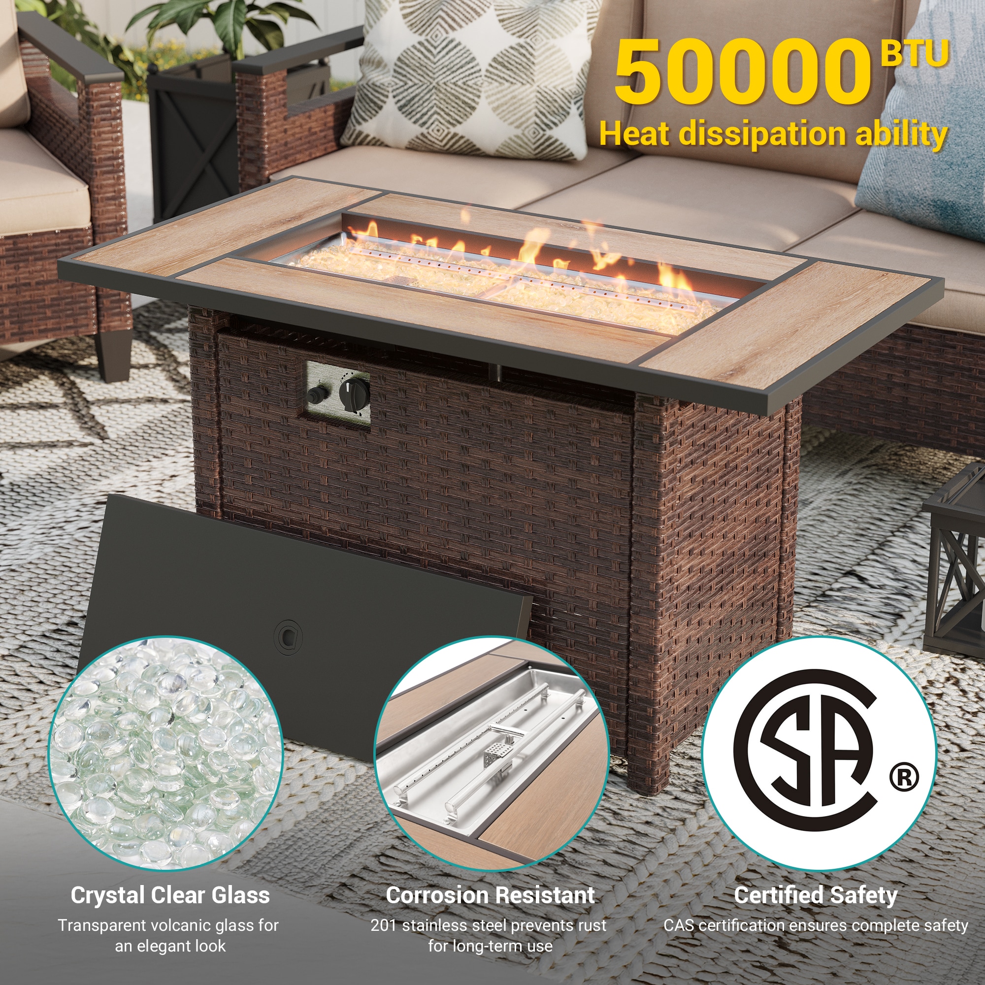 ACEGOSES LW-126BSD-T5 Patio-Conversation-Sets - View #3