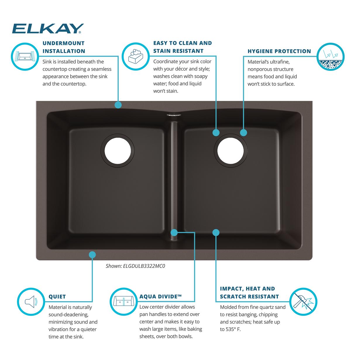 Elkay ELGDULB3322MC0 Kitchen-Sinks - View #6