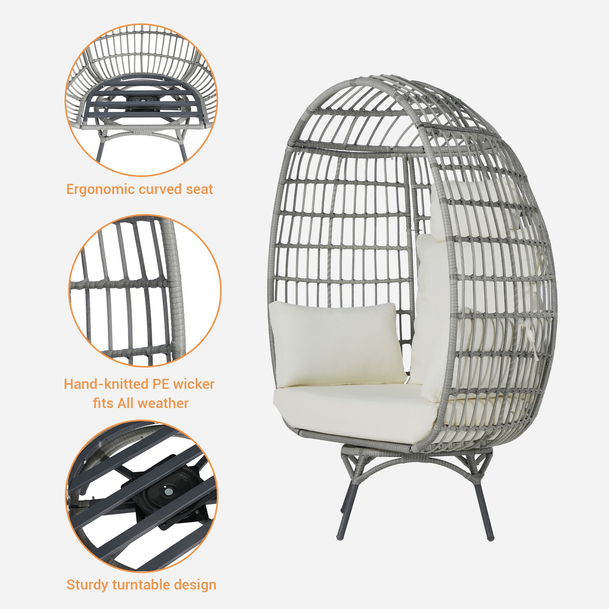 SANSTAR L-RJDC61BE Patio-Chairs - View #4
