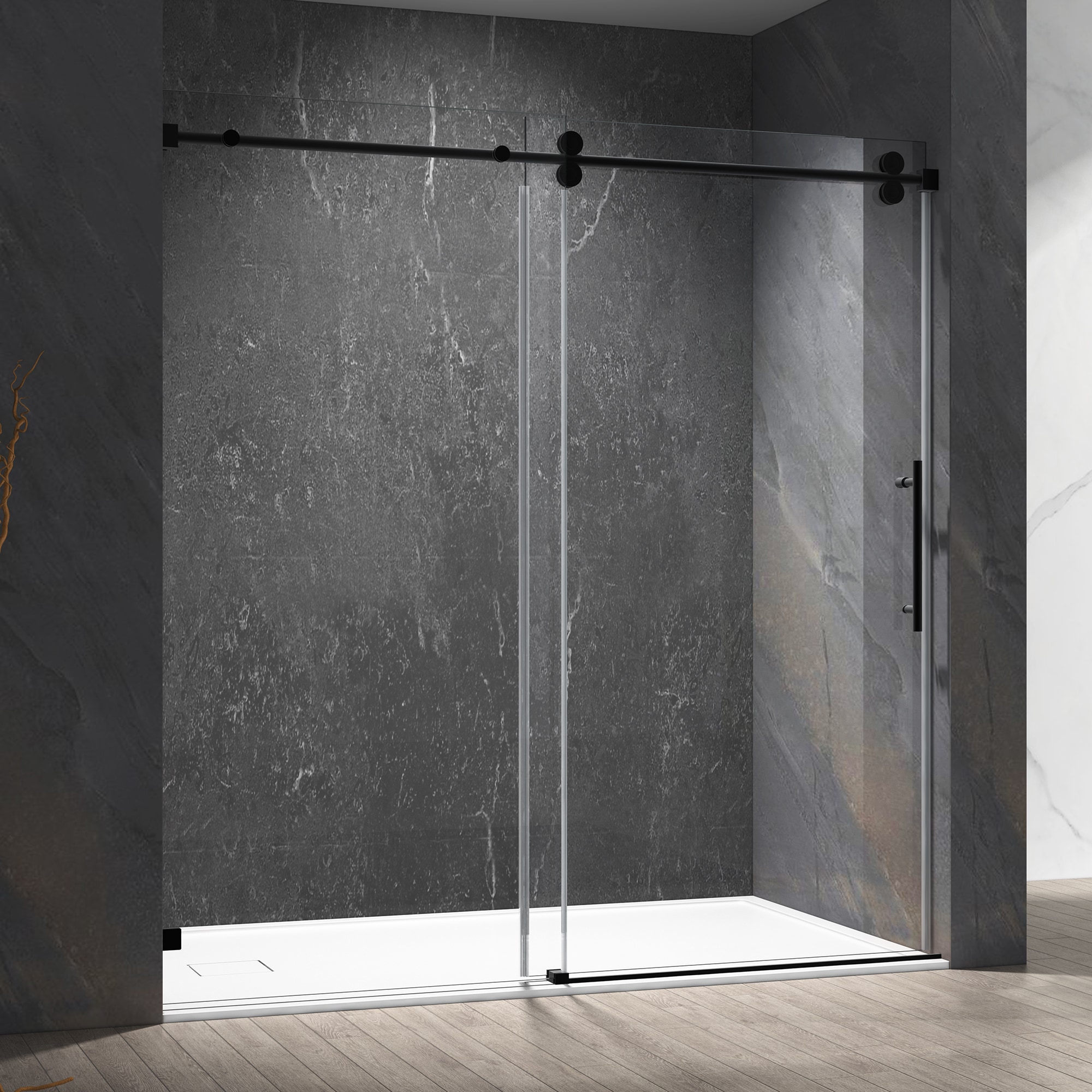WELLFOR CV-SS04-6066BL Shower-Doors - View #3