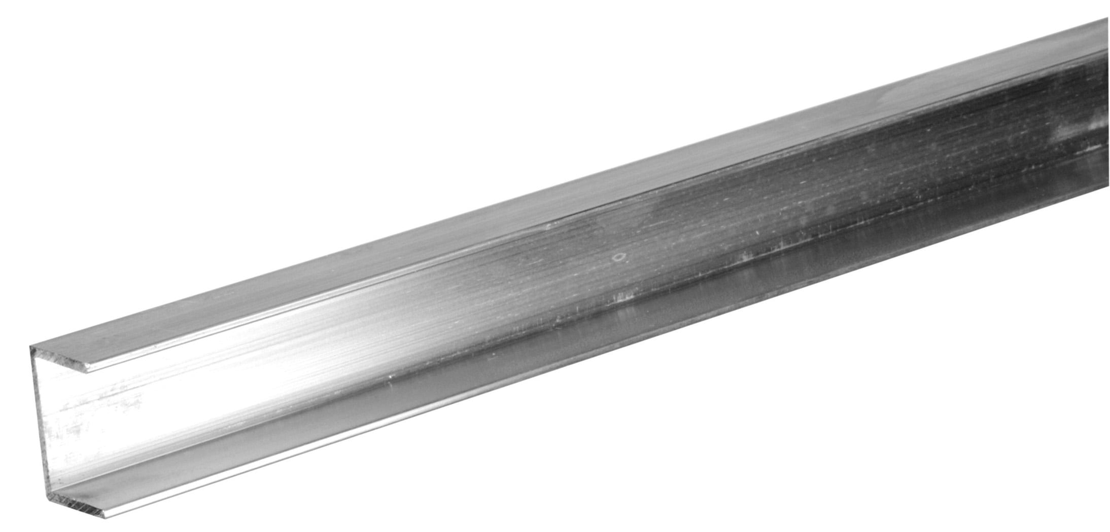 Steelworks 3/4-in W x 8-ft L Mill Finished Aluminum Weldable Trim Channel  in the Channels department at