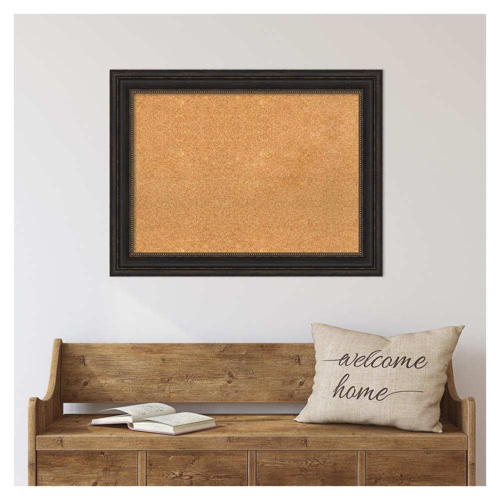 Amanti Art Accent Bronze Frame 33-in W x 25-in H Landscape or Portrait Bulletin  Board in the Memo Boards department at