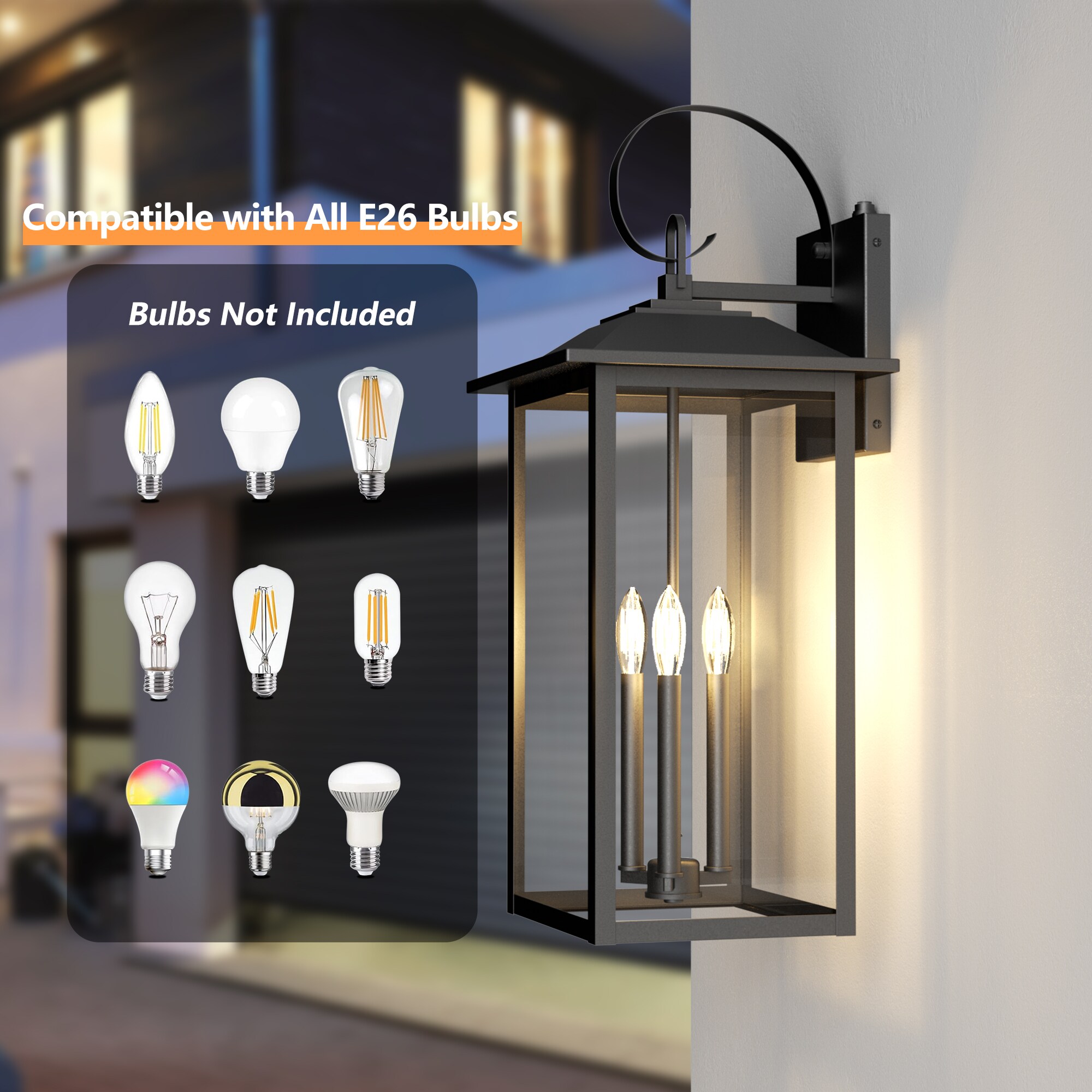 Maxax 7077-3BK Outdoor-Wall-Lighting - View #7