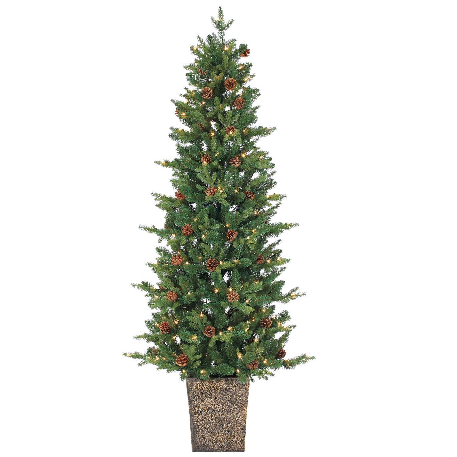 Sterling 5581--60CLED 72-Inches Green Indoor Floor Pine Artificial tree