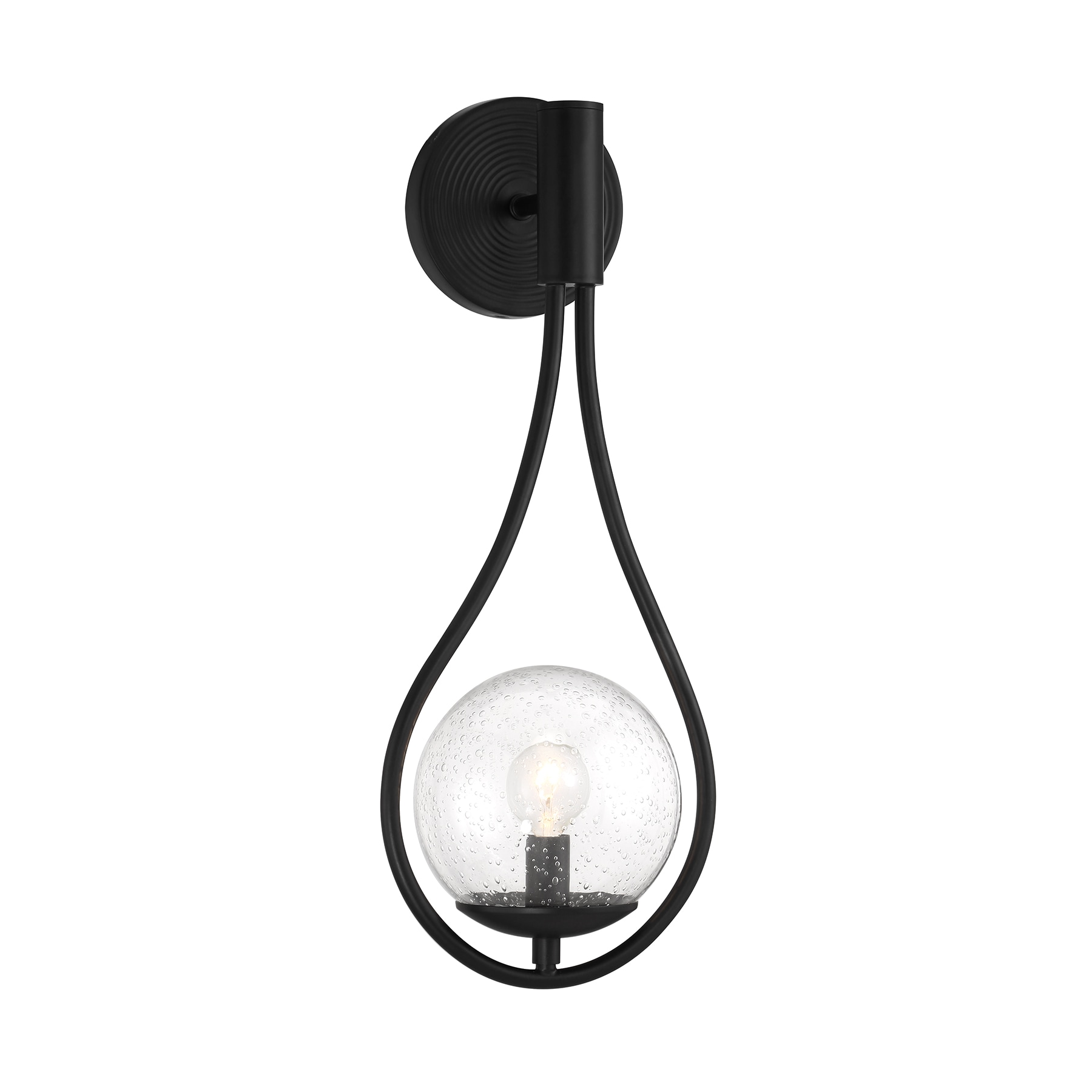 Savoy House 9-7193-1-89 Encino 1-Light Wall Sconce in Matte Black 8-in W 1 -Light Matte Black Wall Sconce