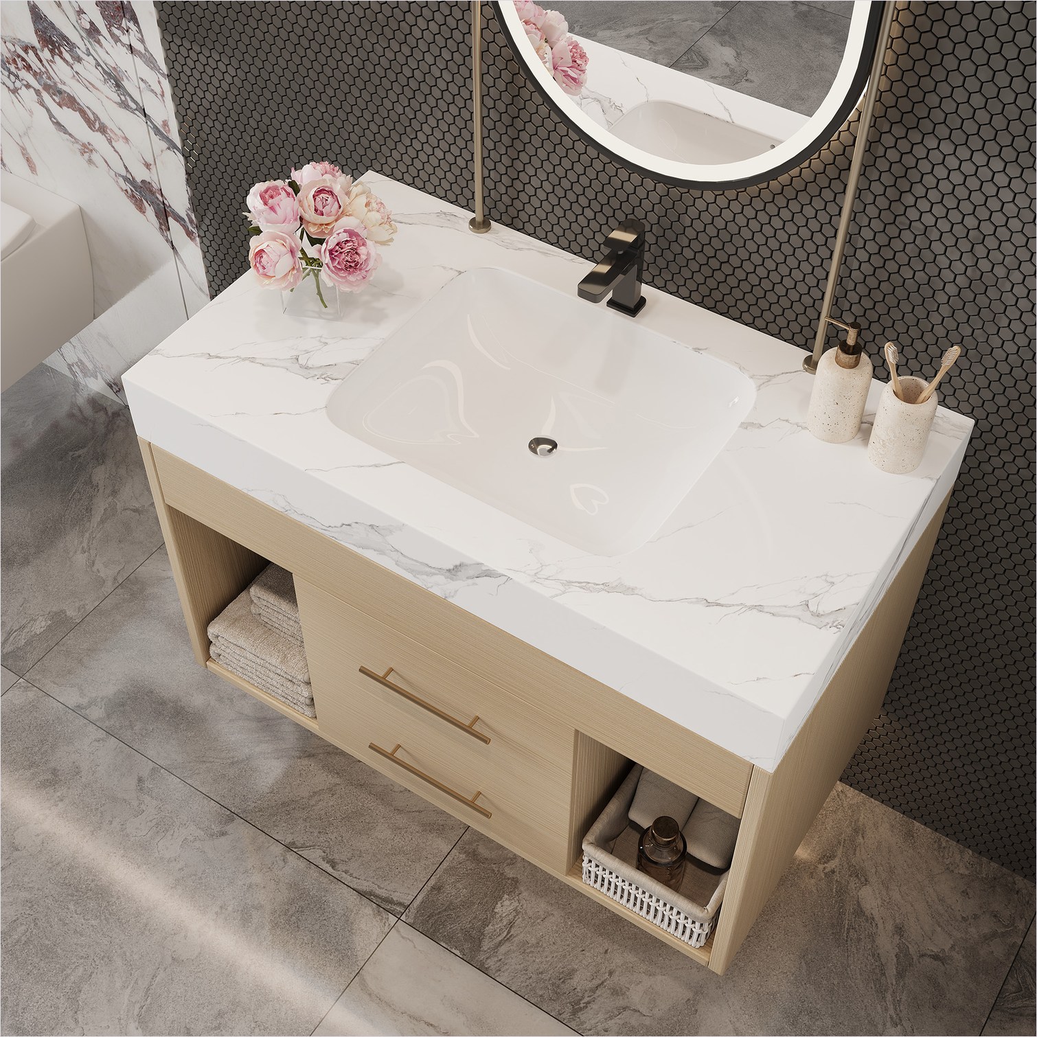 Watnature 2DD7NZKNDC9R Bath-Vanity-Combo - View #2