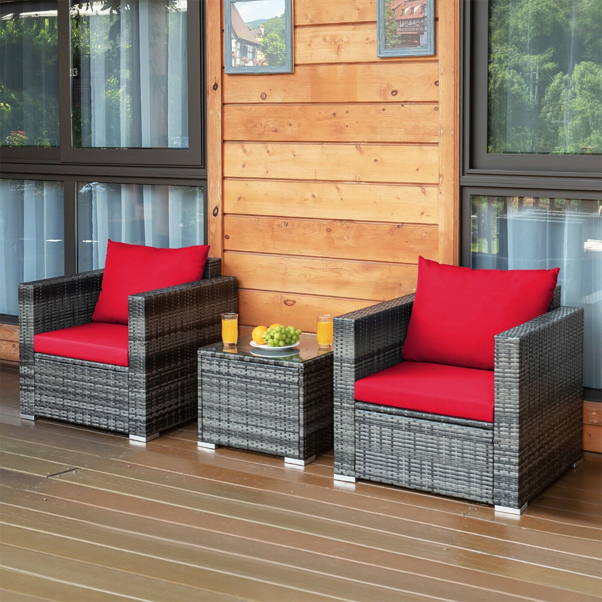 WELLFOR OUG66530RE+ Patio-Conversation-Sets - View #8
