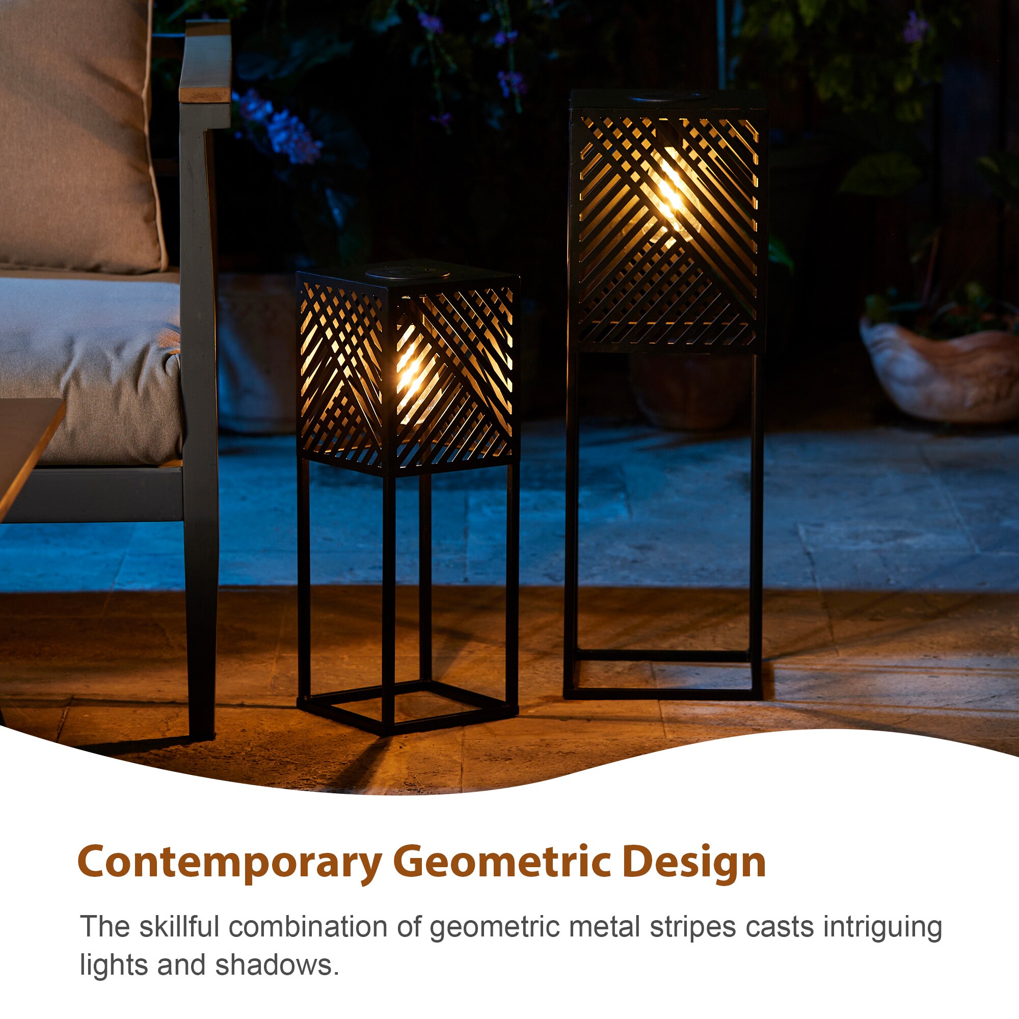 Glitzhome 2023300067 Outdoor-Decorative-Lanterns - View #7