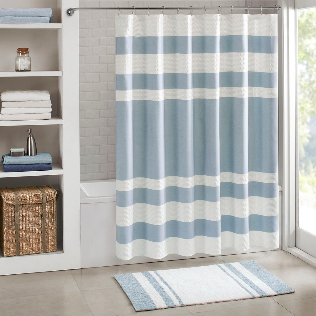 Dacicica Shower Curtain with 3M Treatment Blue 72x84Inch