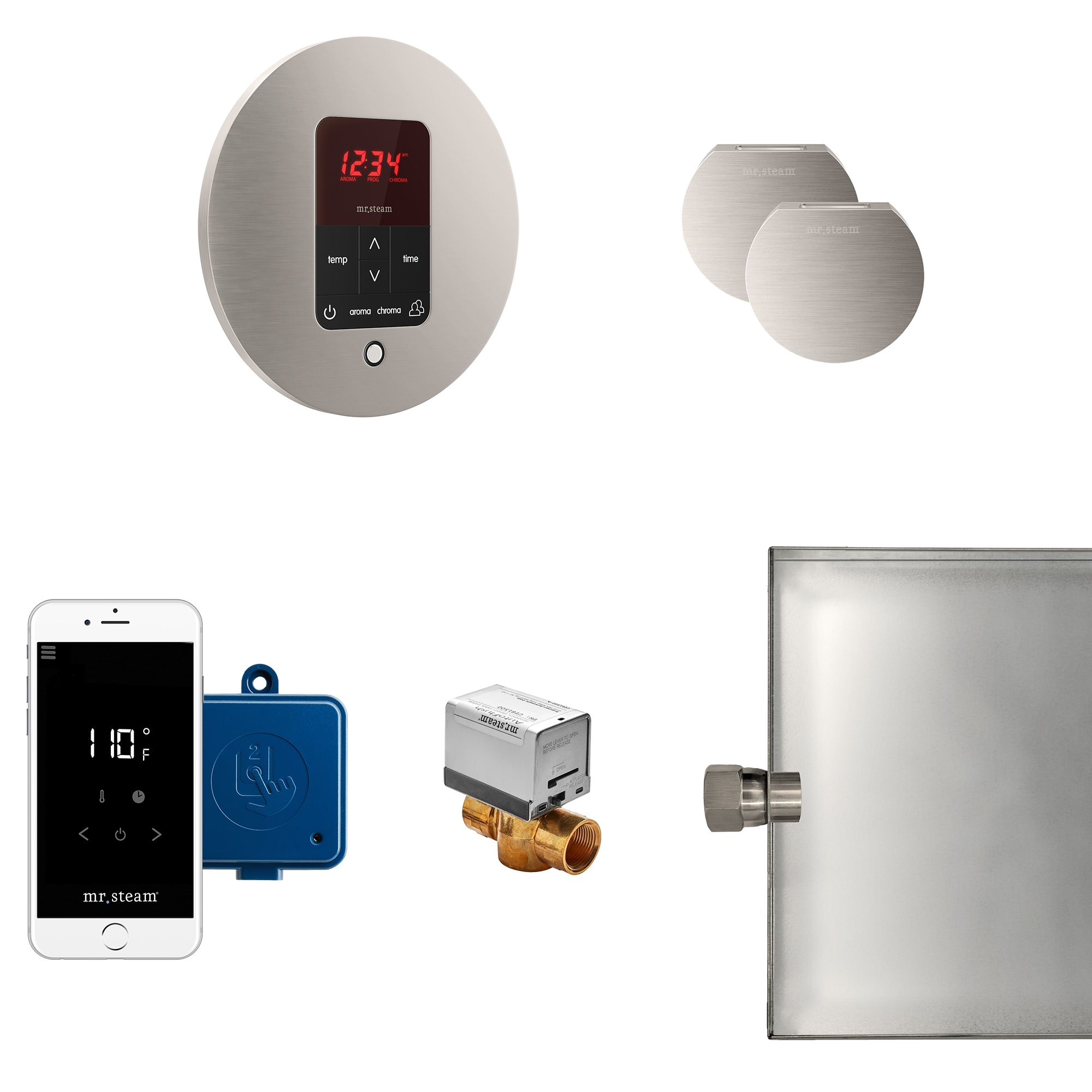 Mr. Steam MSBUTLERXRD-BN 120-Watts Brushed Nickel Steam generator control kit