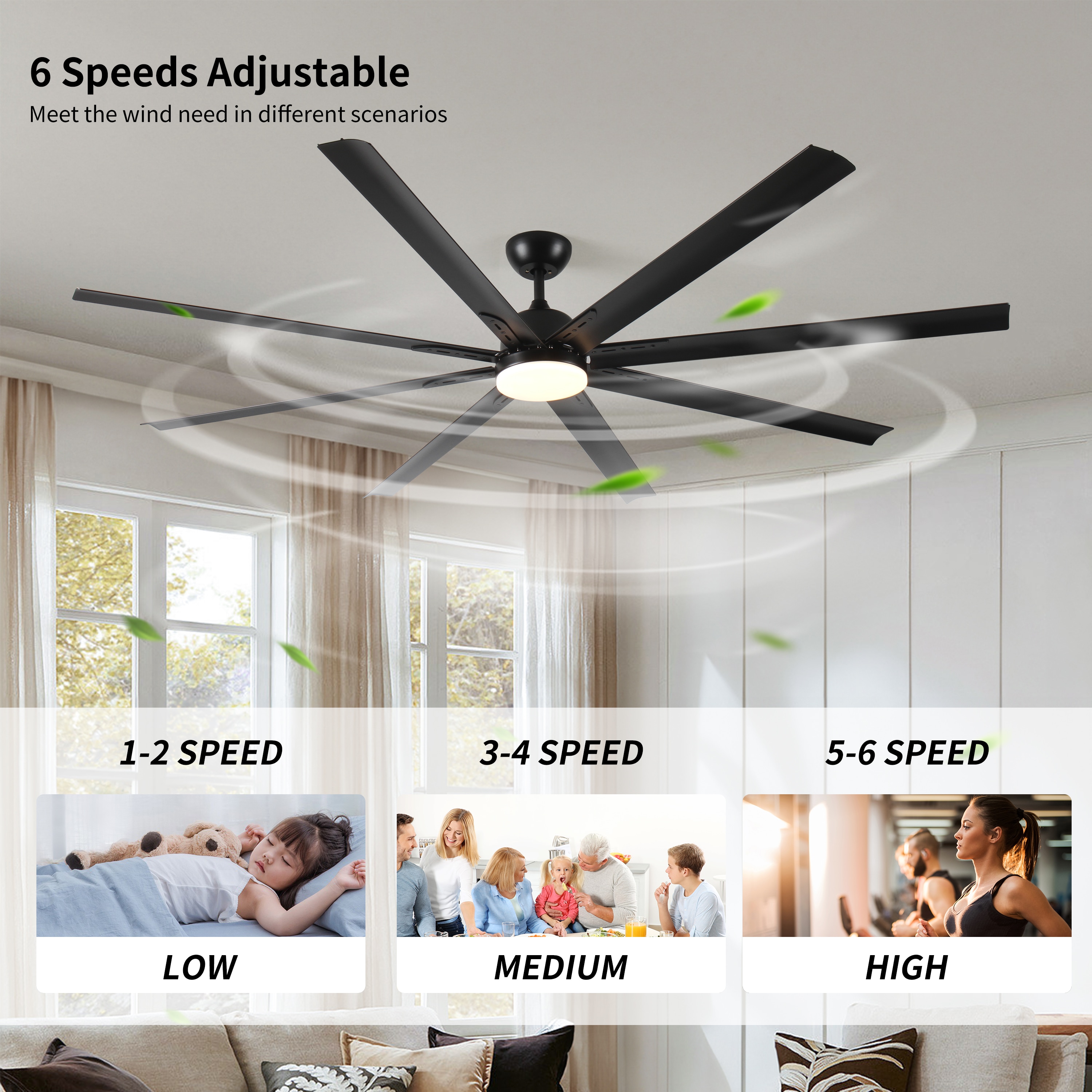 WELLFOR AMYU-28 Ceiling-Fans - View #4