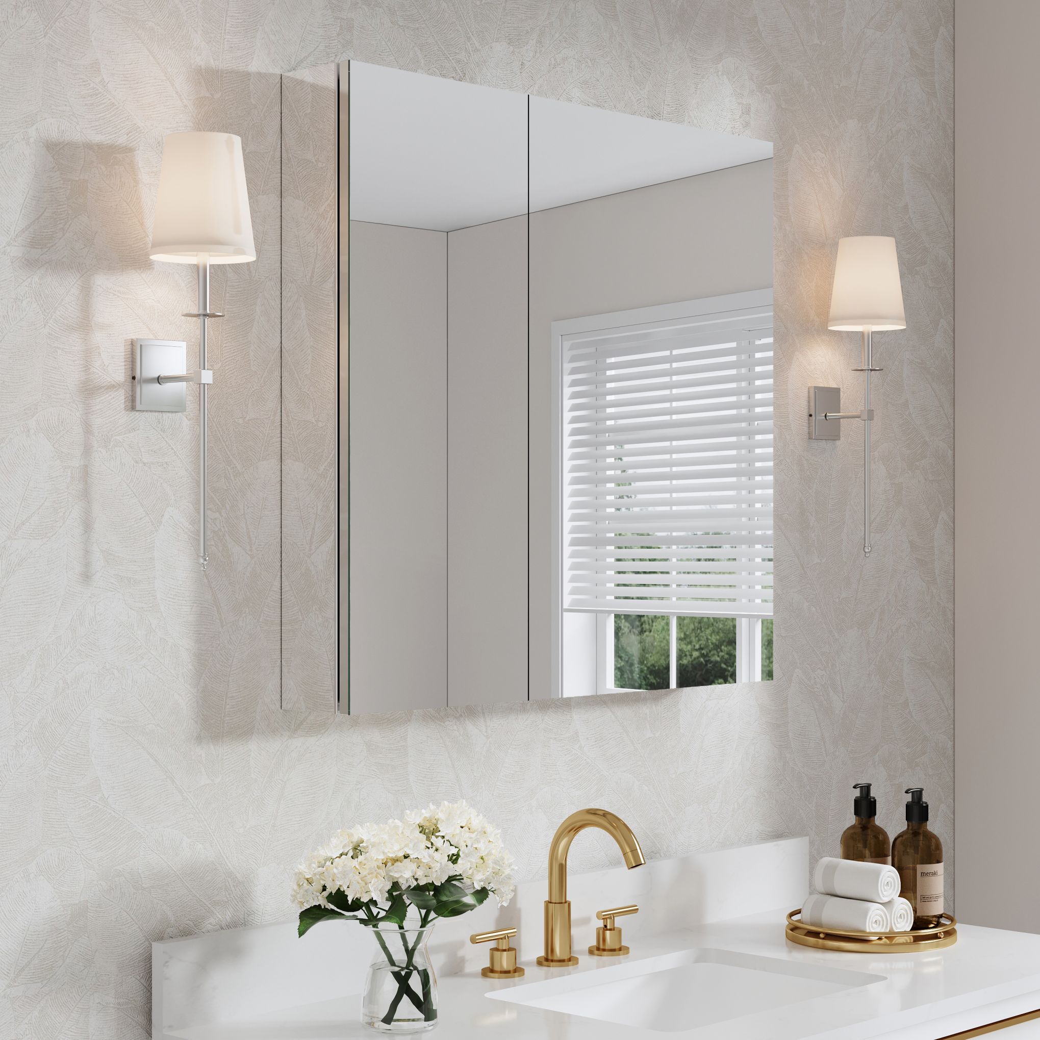 WELLFOR ROSA1220LR Bathroom-Medicine-Cabinets - View #9