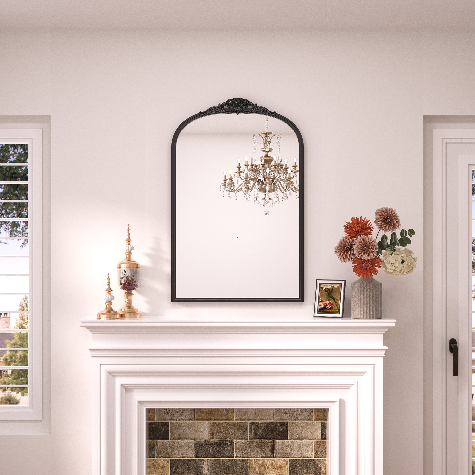 Keonjinn LW-JZ-CXFD-5076-BK Decor-Mirrors - View #2