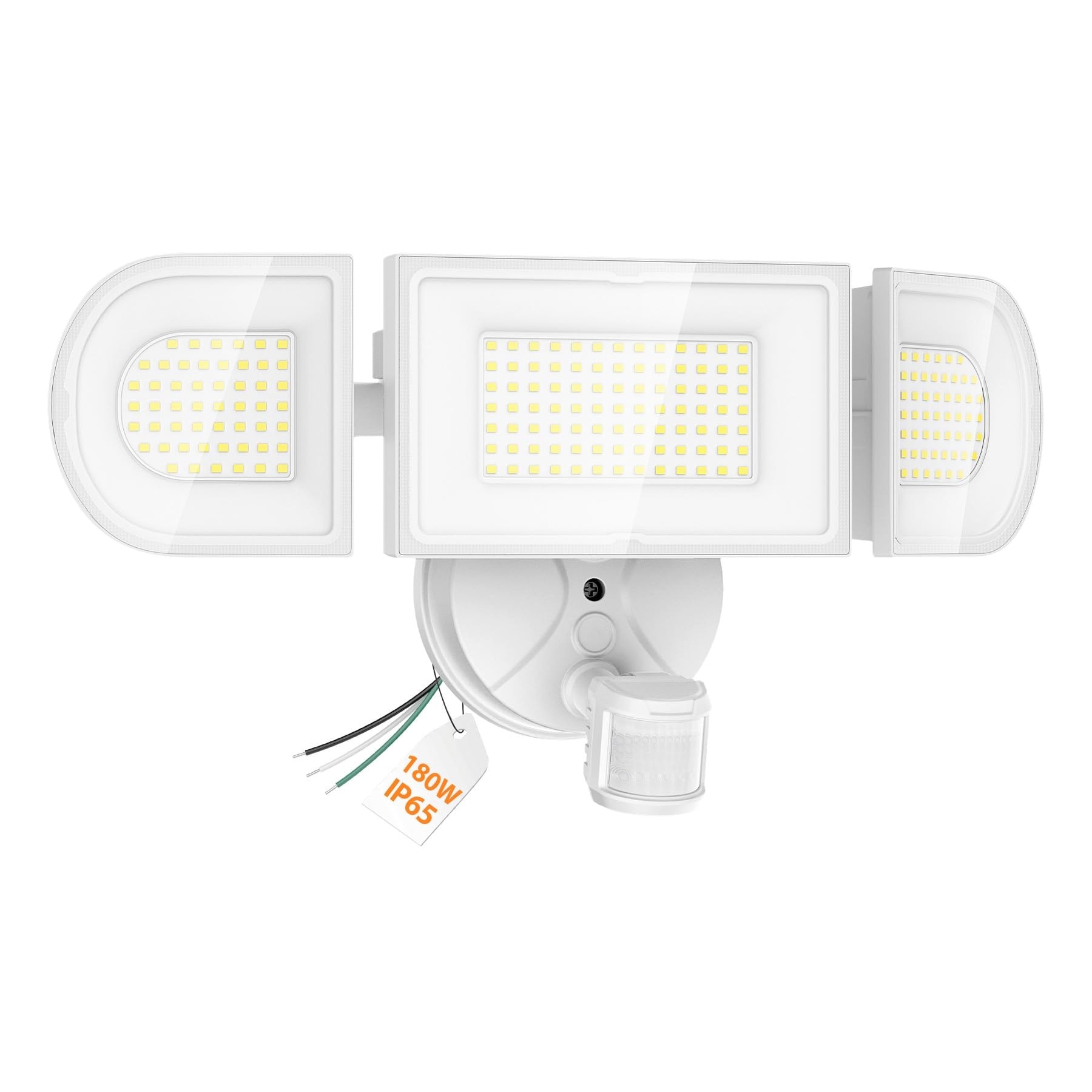 AOIZGMY -  180W 18000 Lumen Motion Sensor Outdoor Flood Light 6500K Daylight Dusk to Dawn IP65 Wa...