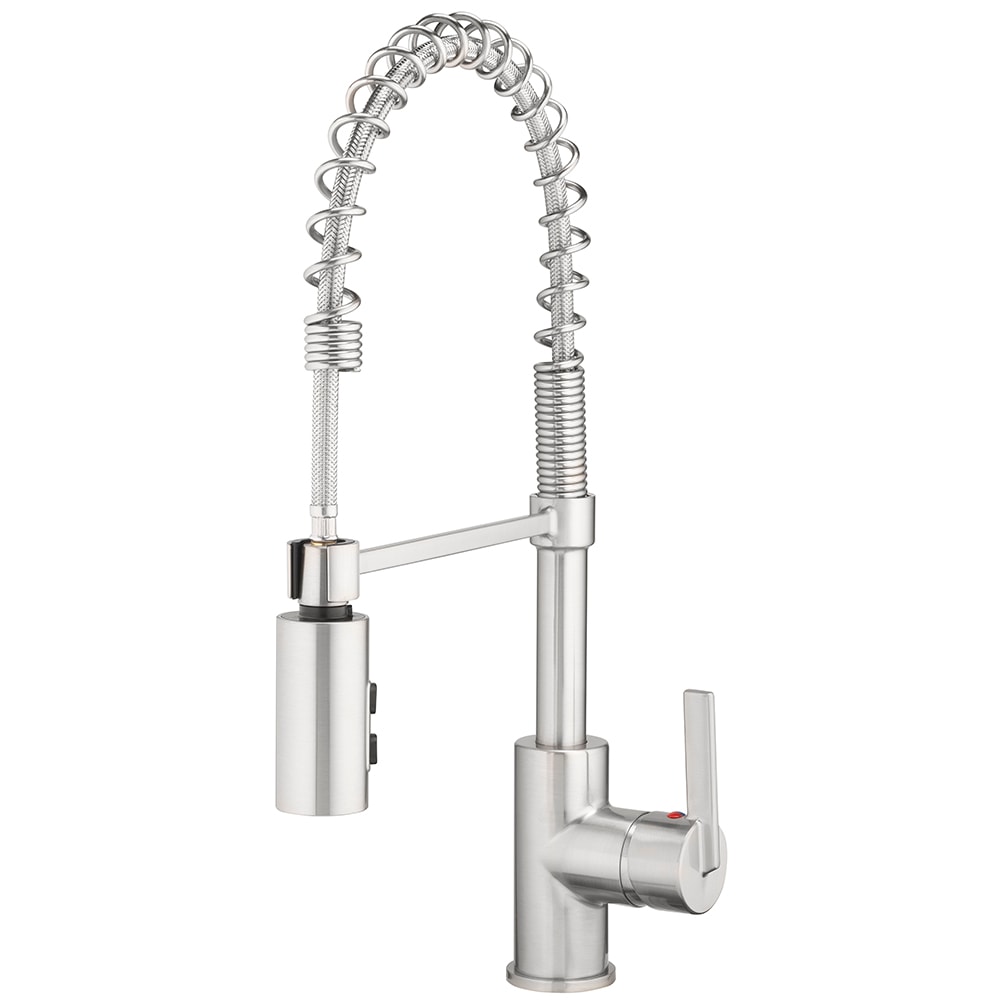 FORIOUS Kitchen Faucets, Brushed Nickel Kitchen Faucet with Pull Down  Sprayer, High Arc Single Handle Stainless Steel Sink Faucets 1 or 3 Hole,  Kitchen Sink Faucets for Farmhouse Camper Laundry Rv Bar 