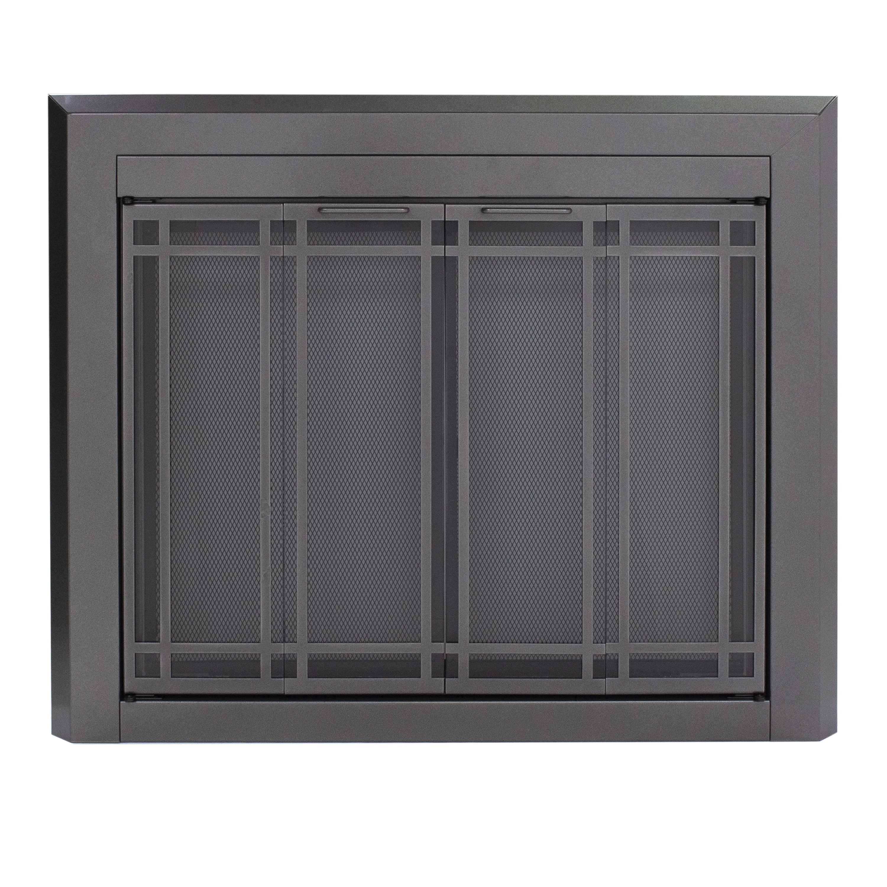 Pleasant Hearth Ellis Gunmetal Small Bifold Fireplace Doors with Smoke Tempered Glass EL-5300GM Sansujyuku sansujyuku.com