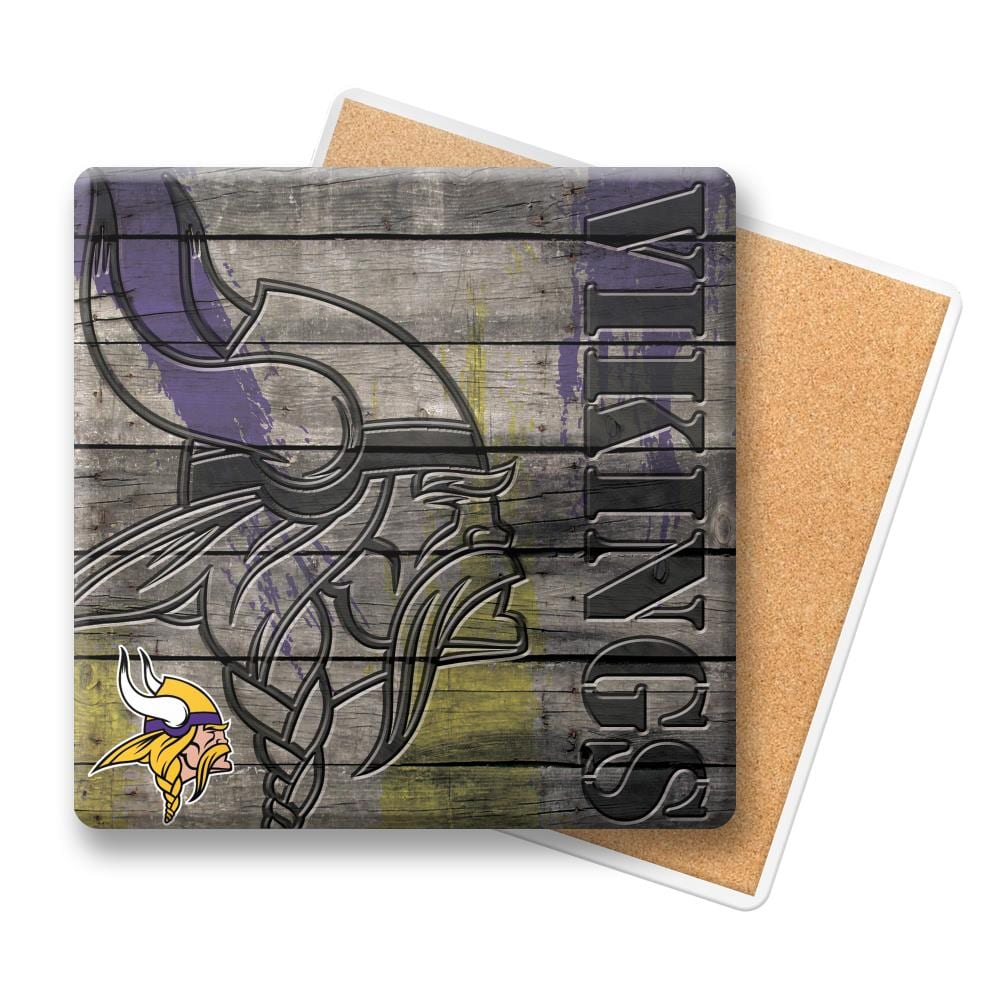 Boelter Brands NFL Minnesota Vikings 6-Pack Multiple colors Ceramic Square  Coaster(s) at