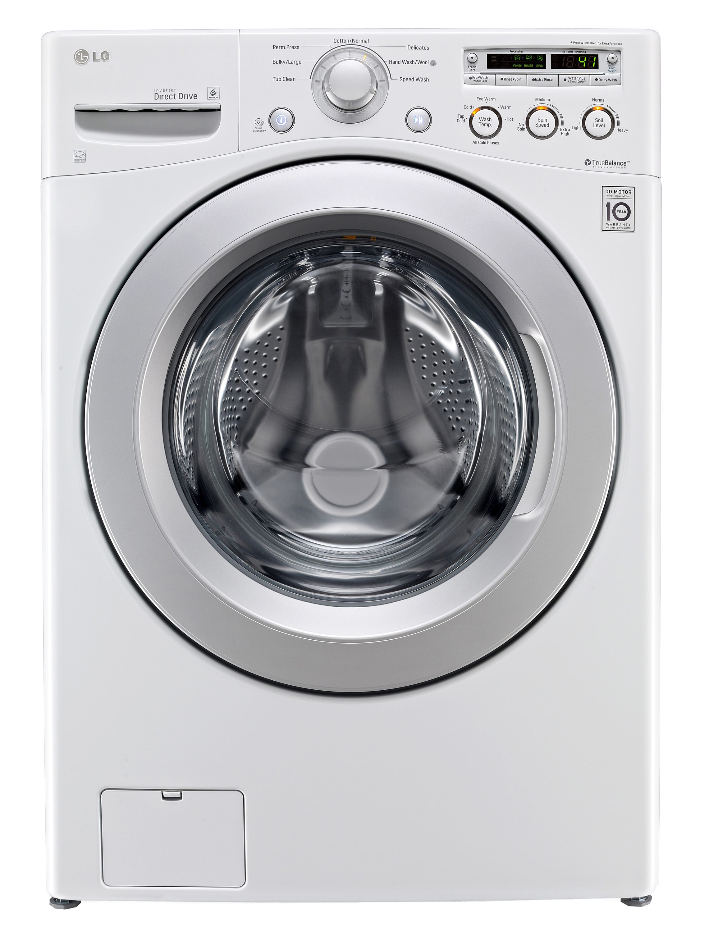 LG WM3050CW: Large Front Load Washer with ColdWash Technology