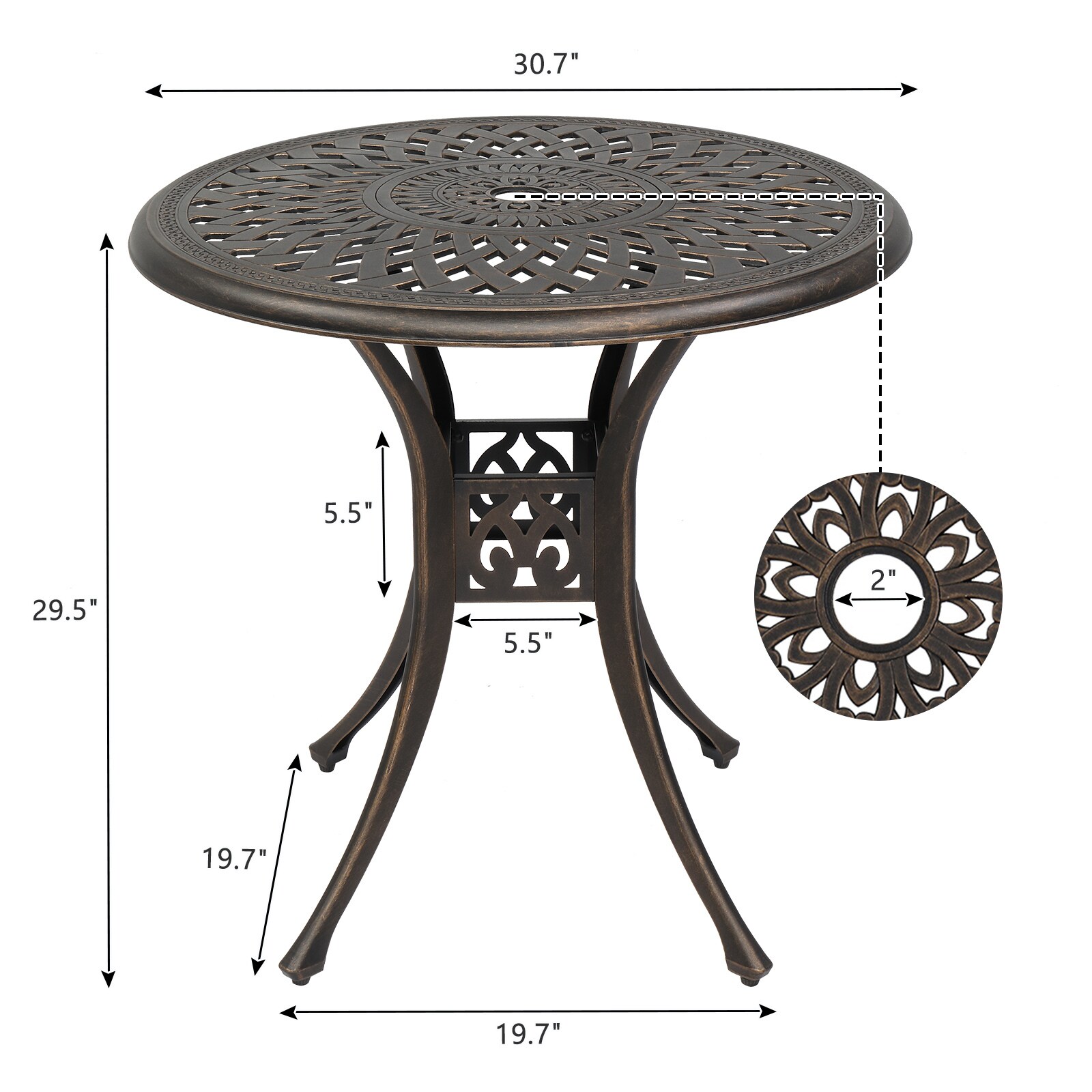 Winado 140926109897 Patio-Tables - View #7